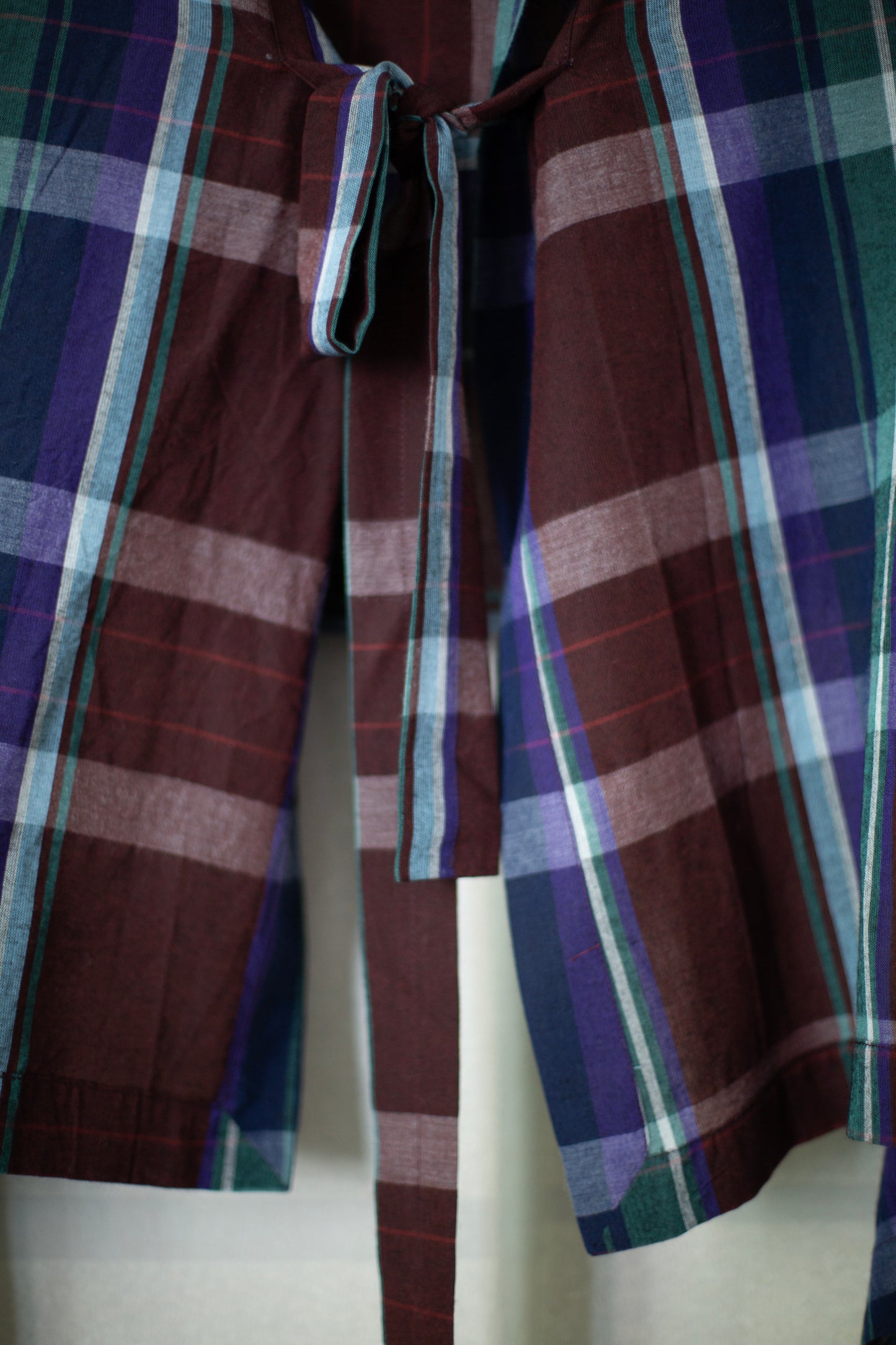 SCARF#33 - MADRAS I BORDEAUX-PURPLE-GREEN