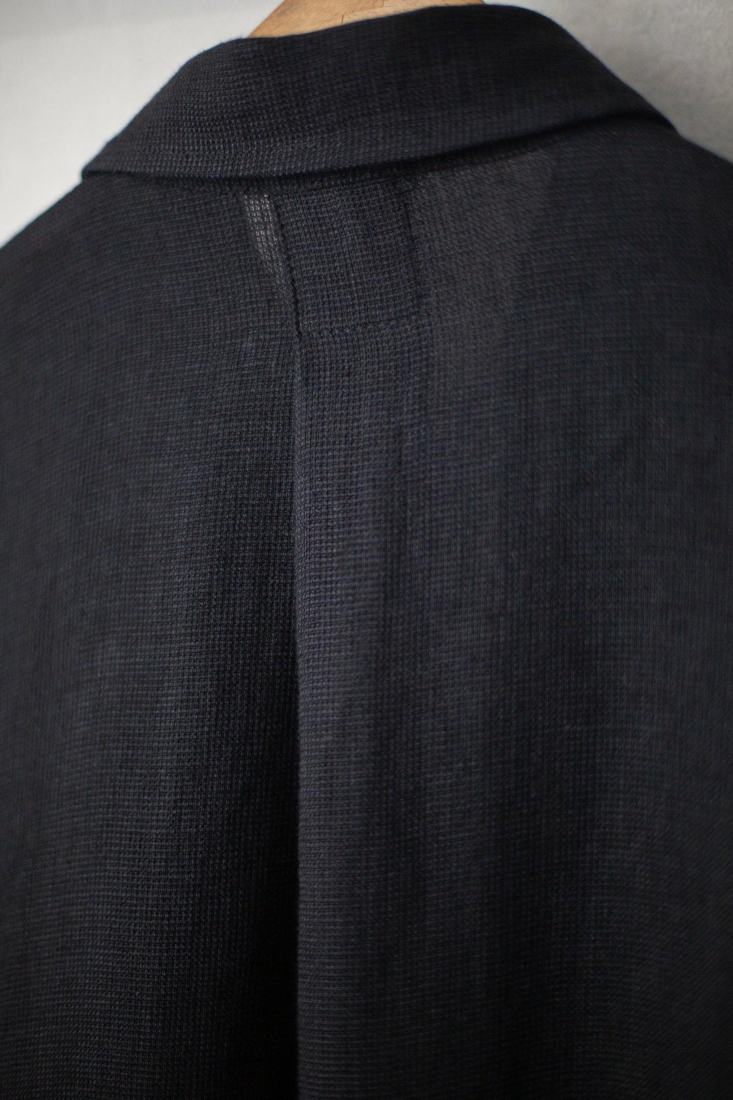 SHIRT#98 - LINEN MESH BLACK