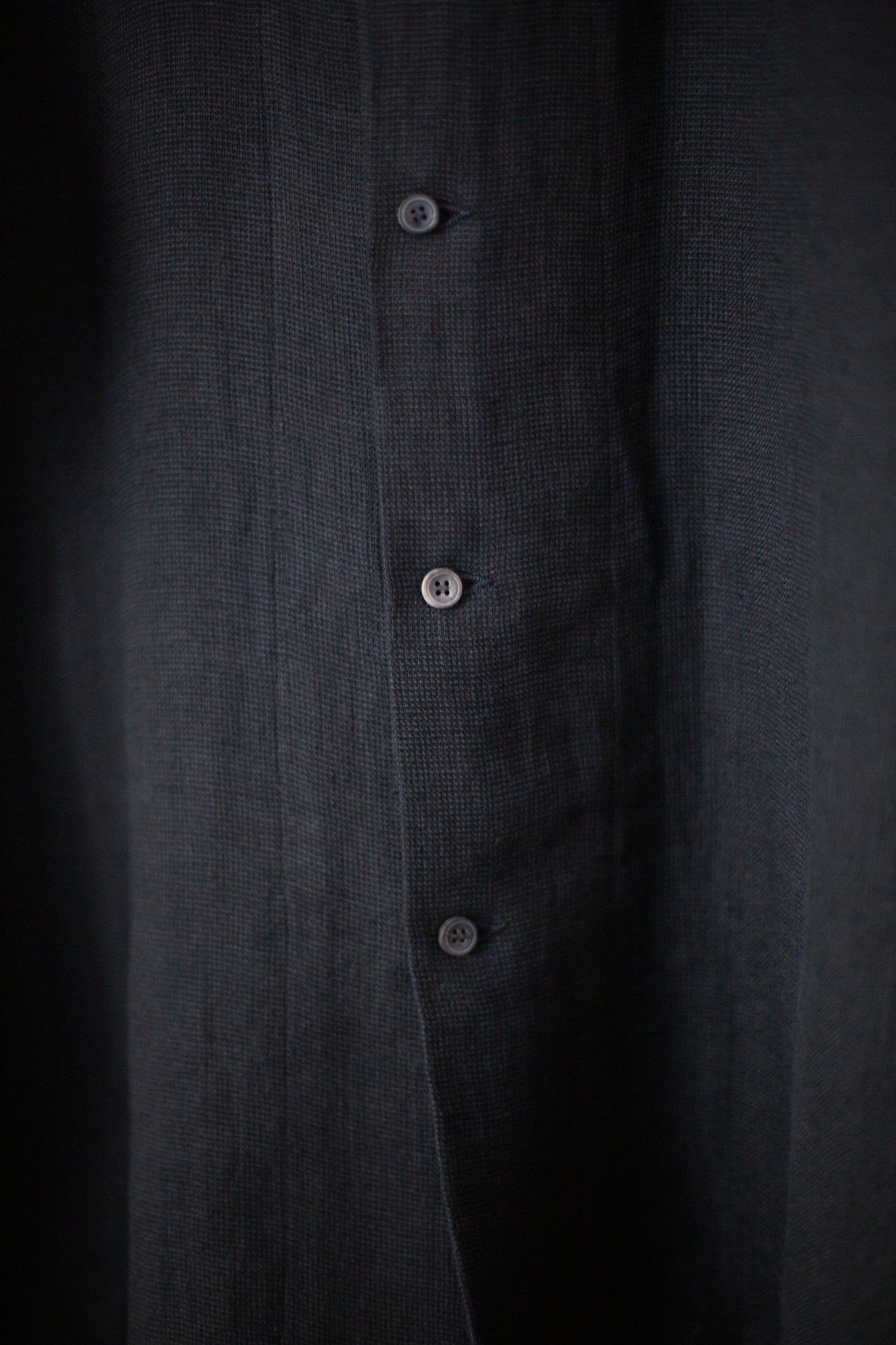 SHIRT#98 - LINEN MESH BLACK