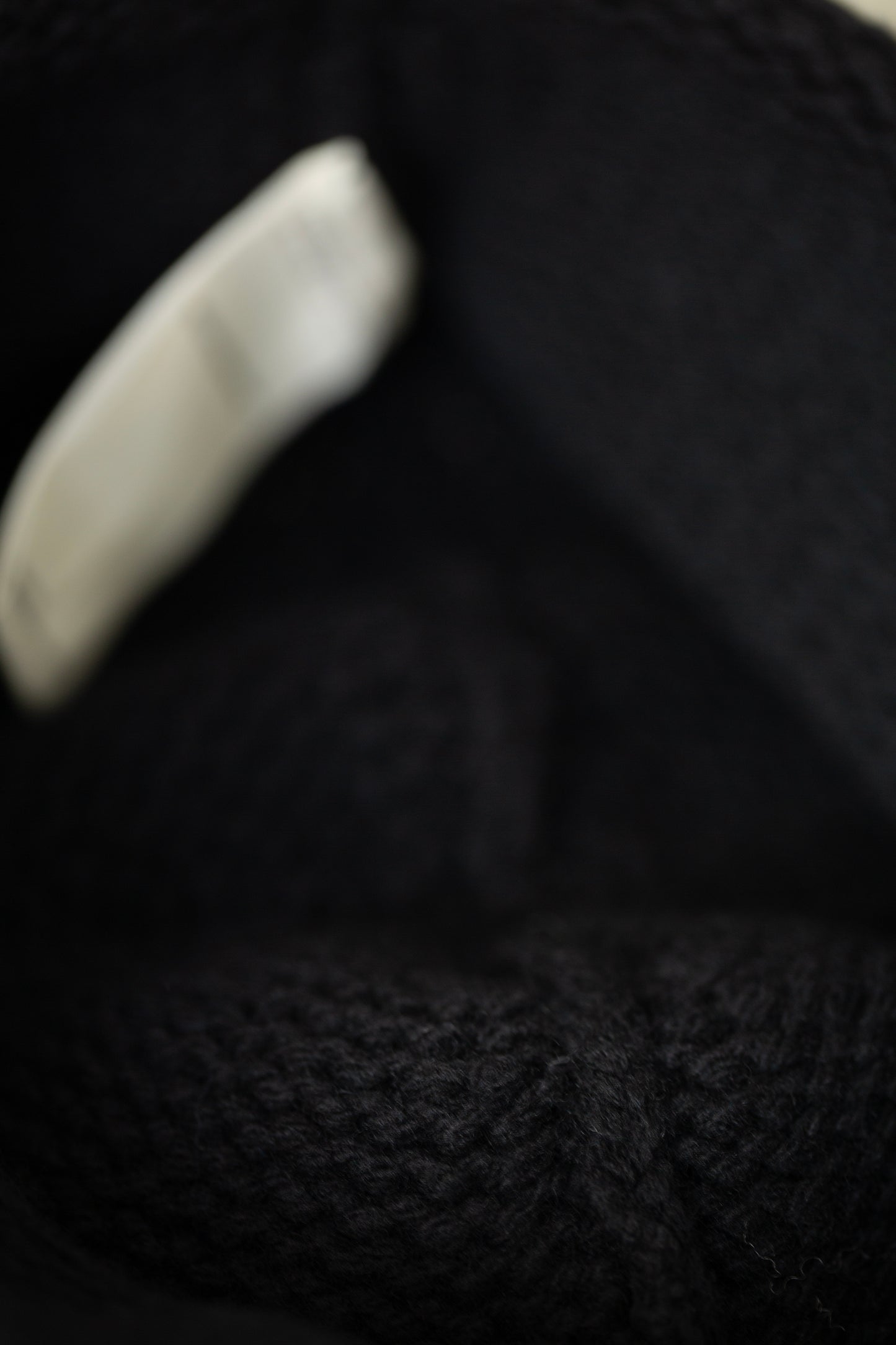 Black hand knitted beanie