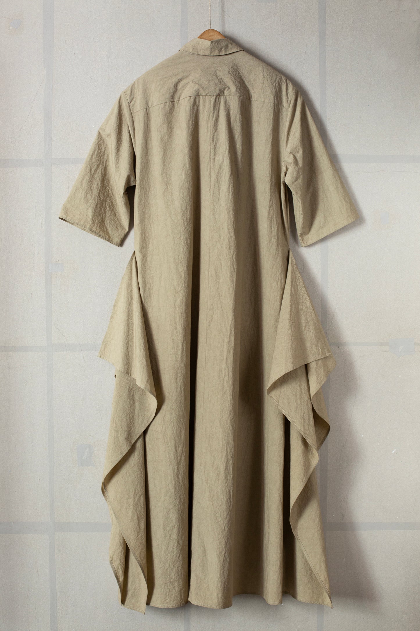 drab panel dress
