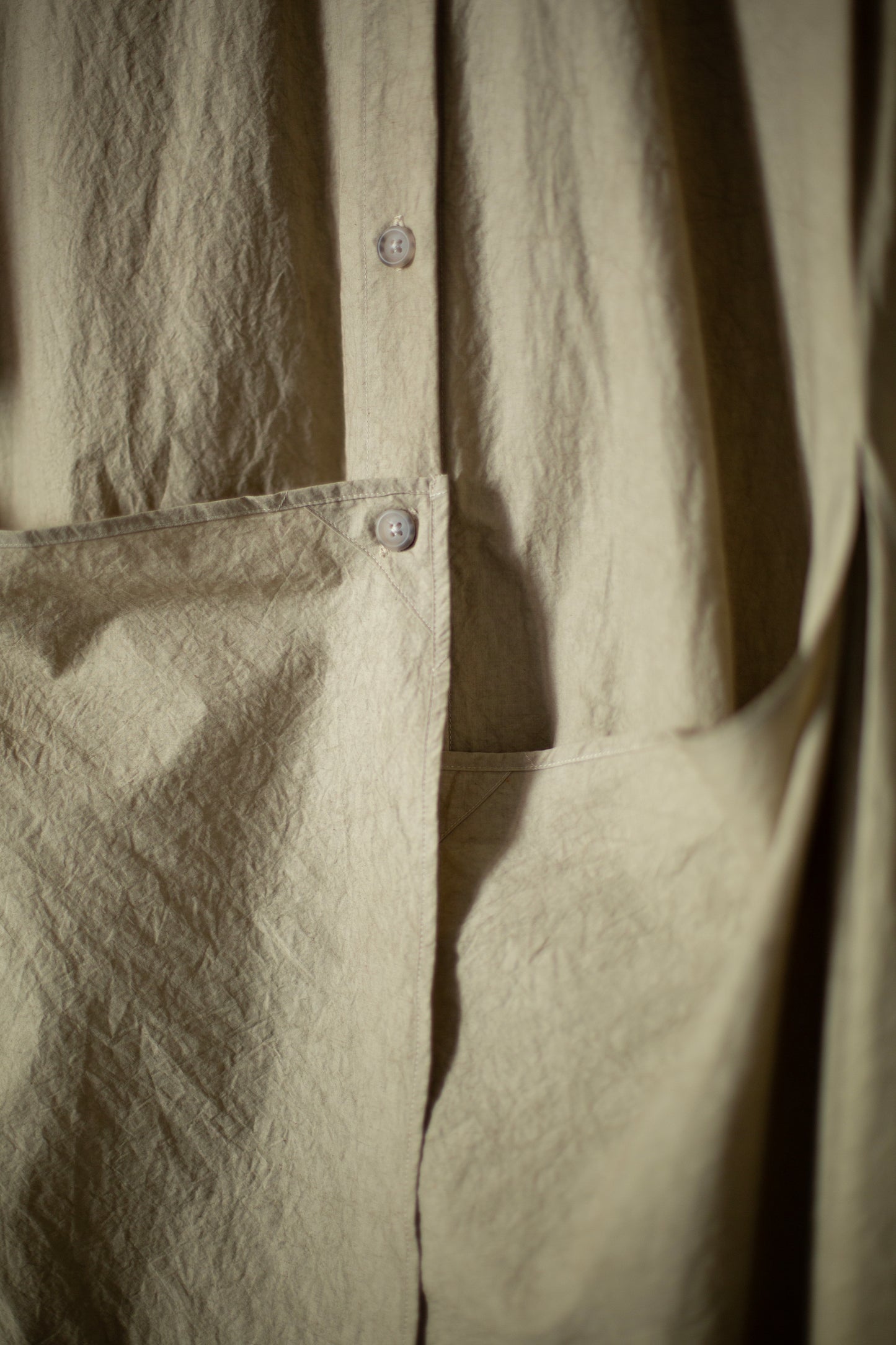 drab panel dress