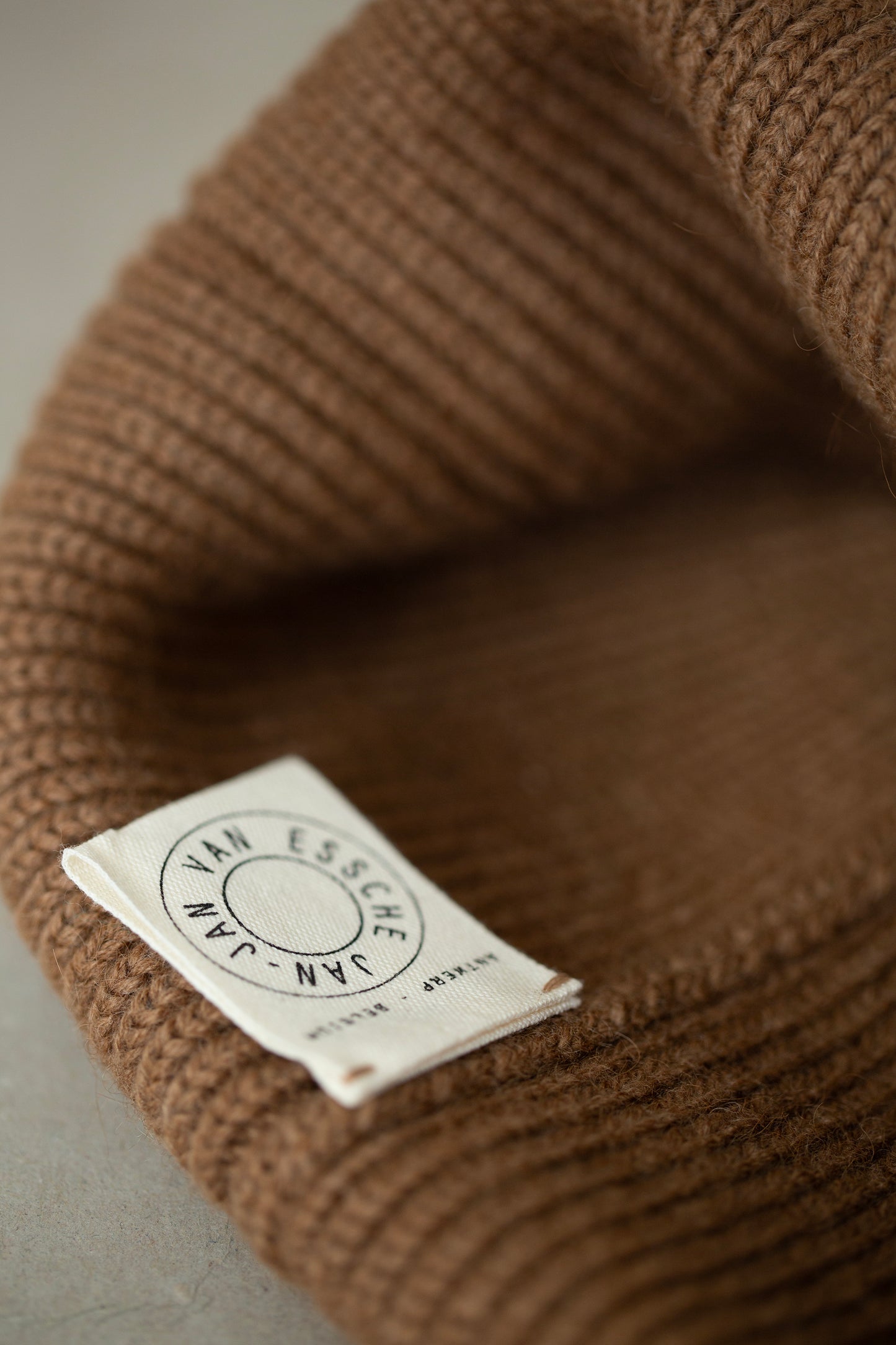 BEANIE#5 - CAMEL WOOL NATURAL