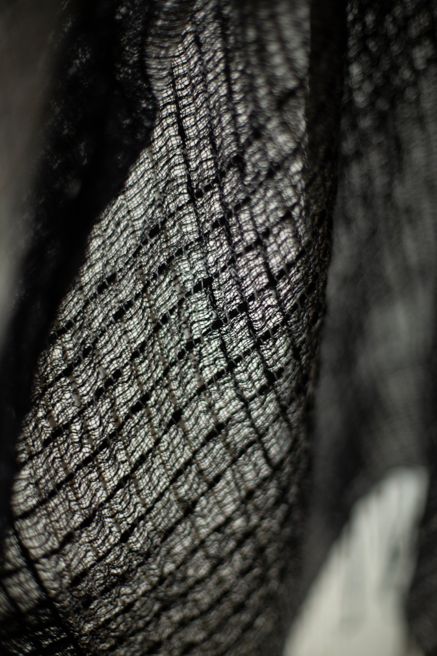 TUNIC#41 - HANDWOVEN BLACK AND WHITE