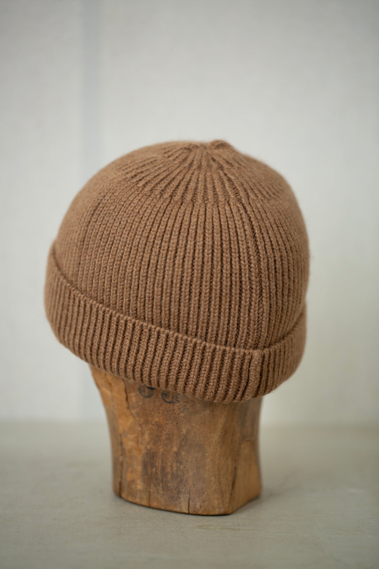 BEANIE#5 - CAMEL WOOL NATURAL