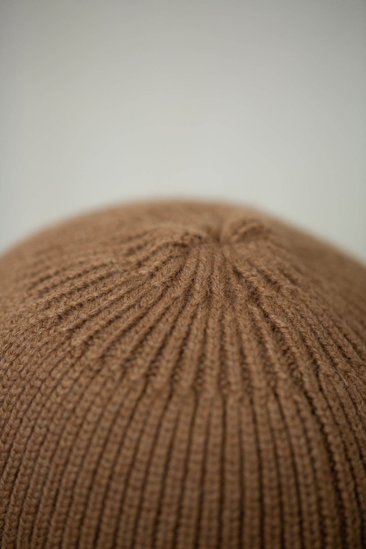 BEANIE#5 - CAMEL WOOL NATURAL