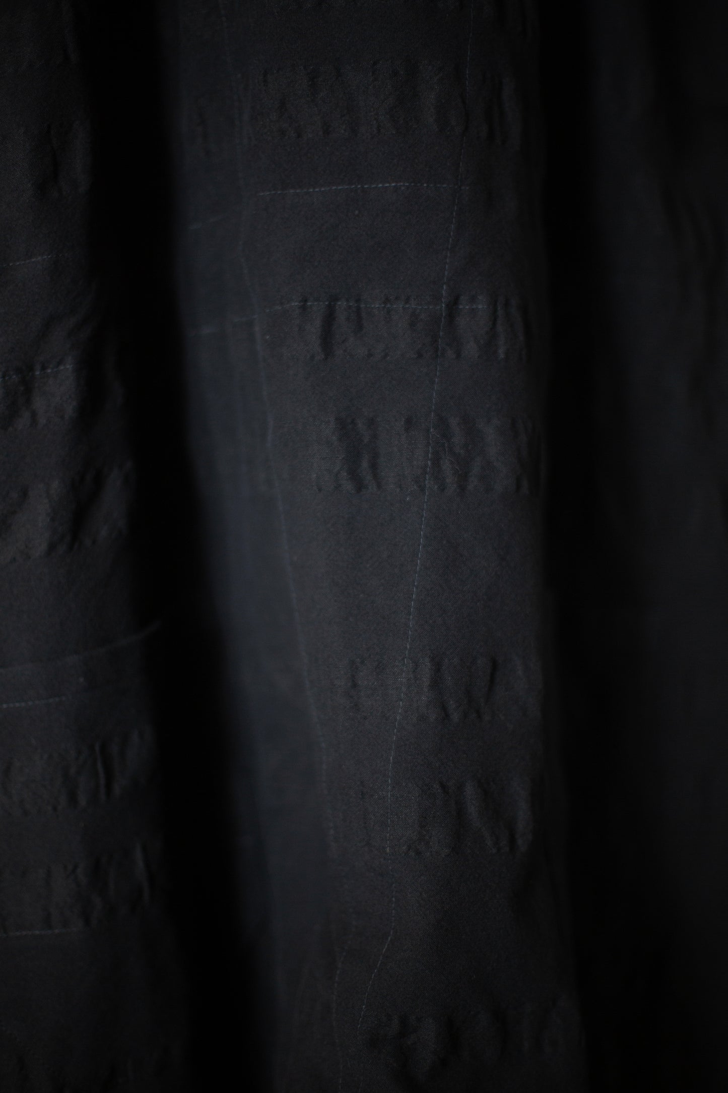 JUMPSUIT#12 - BROAD STRIPE CLOTH BLACK