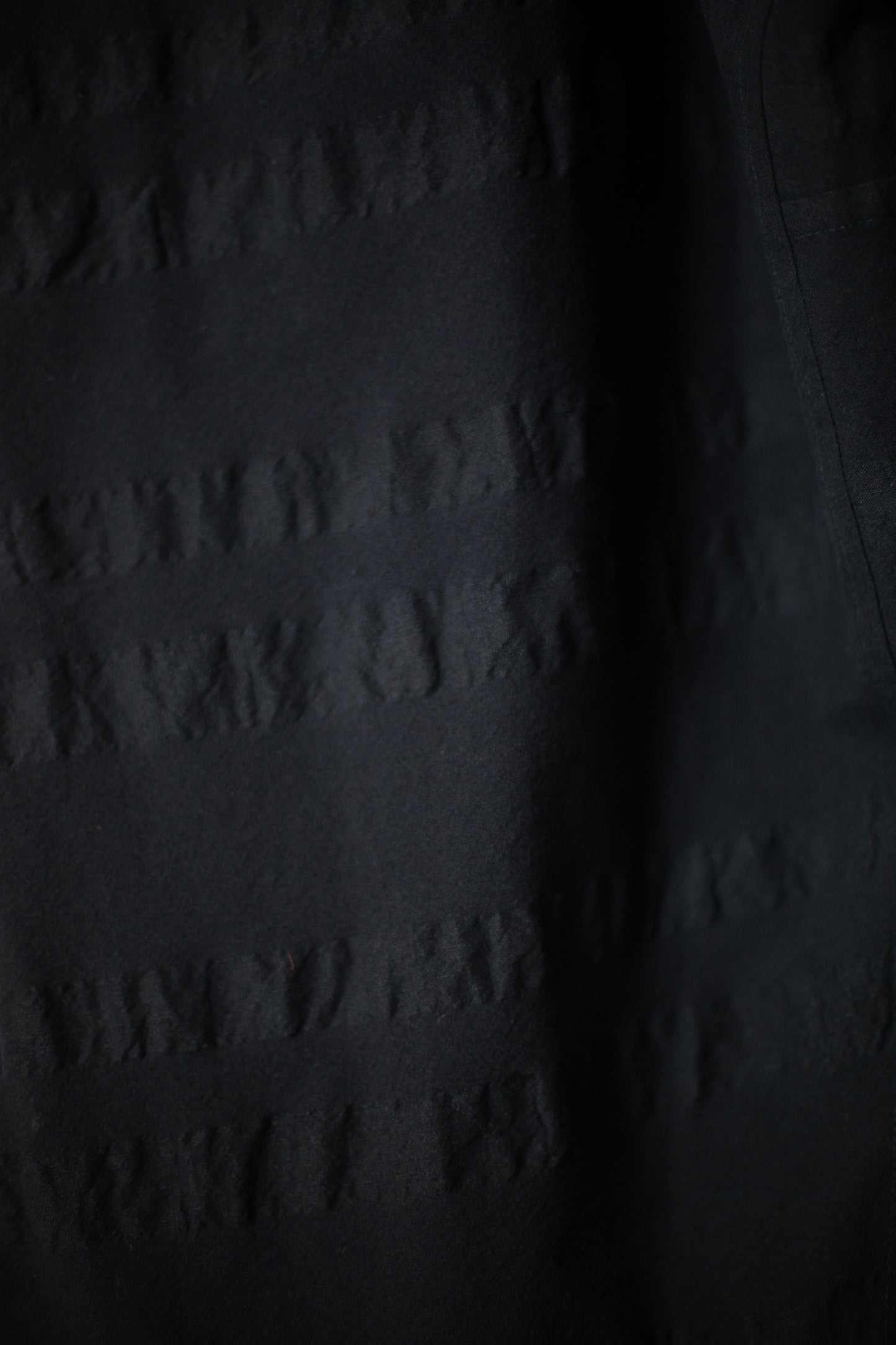 JUMPSUIT#12 - BROAD STRIPE CLOTH BLACK