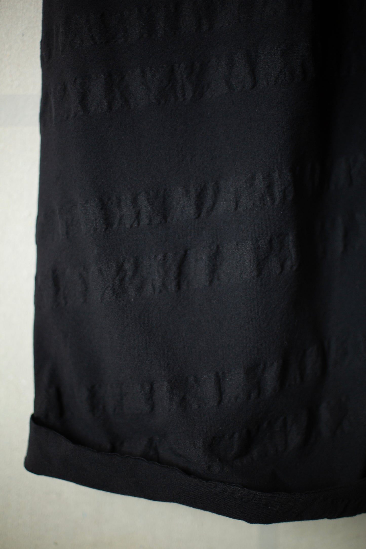 JUMPSUIT#12 - BROAD STRIPE CLOTH BLACK