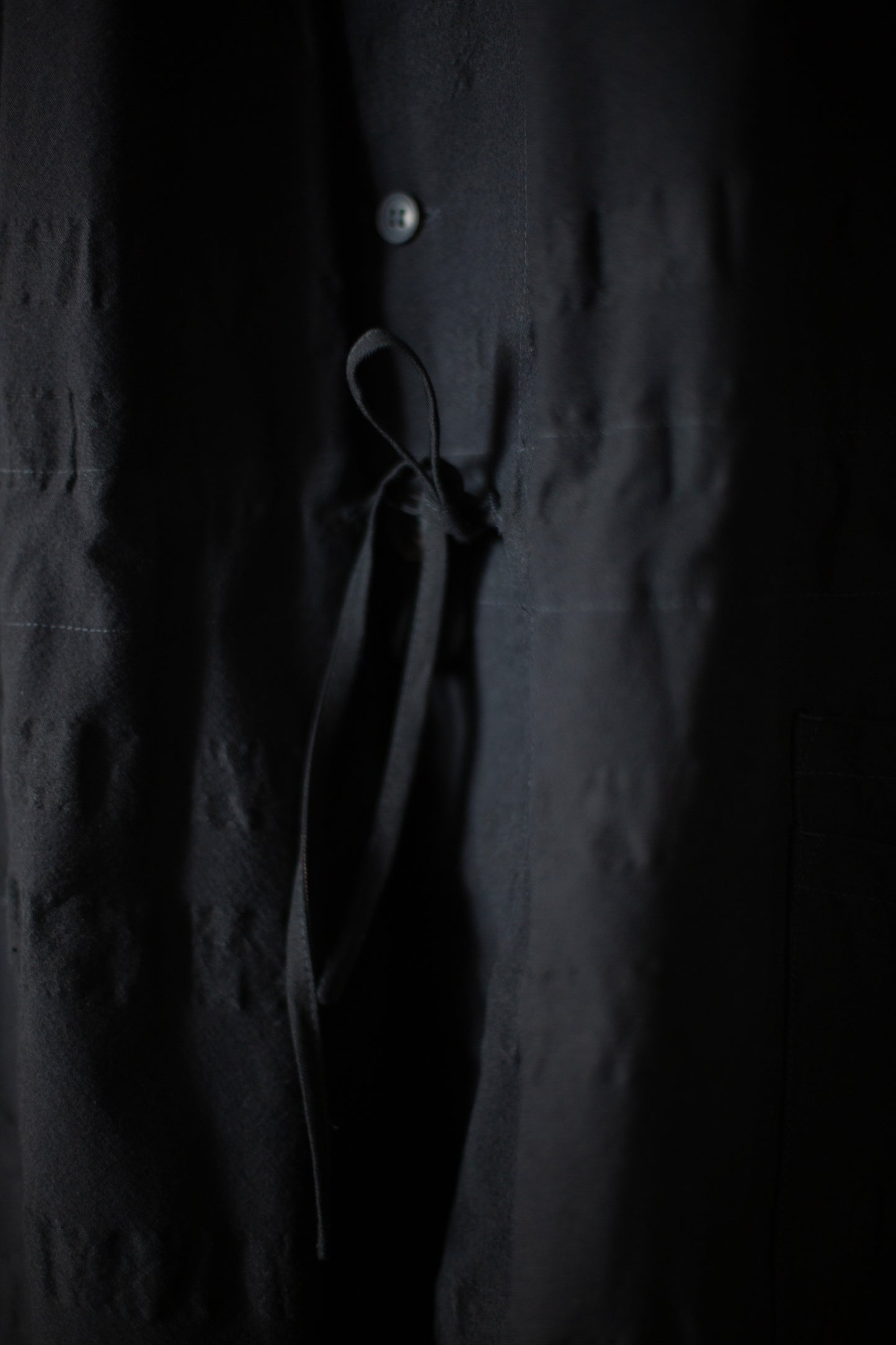 JUMPSUIT#12 - BROAD STRIPE CLOTH BLACK