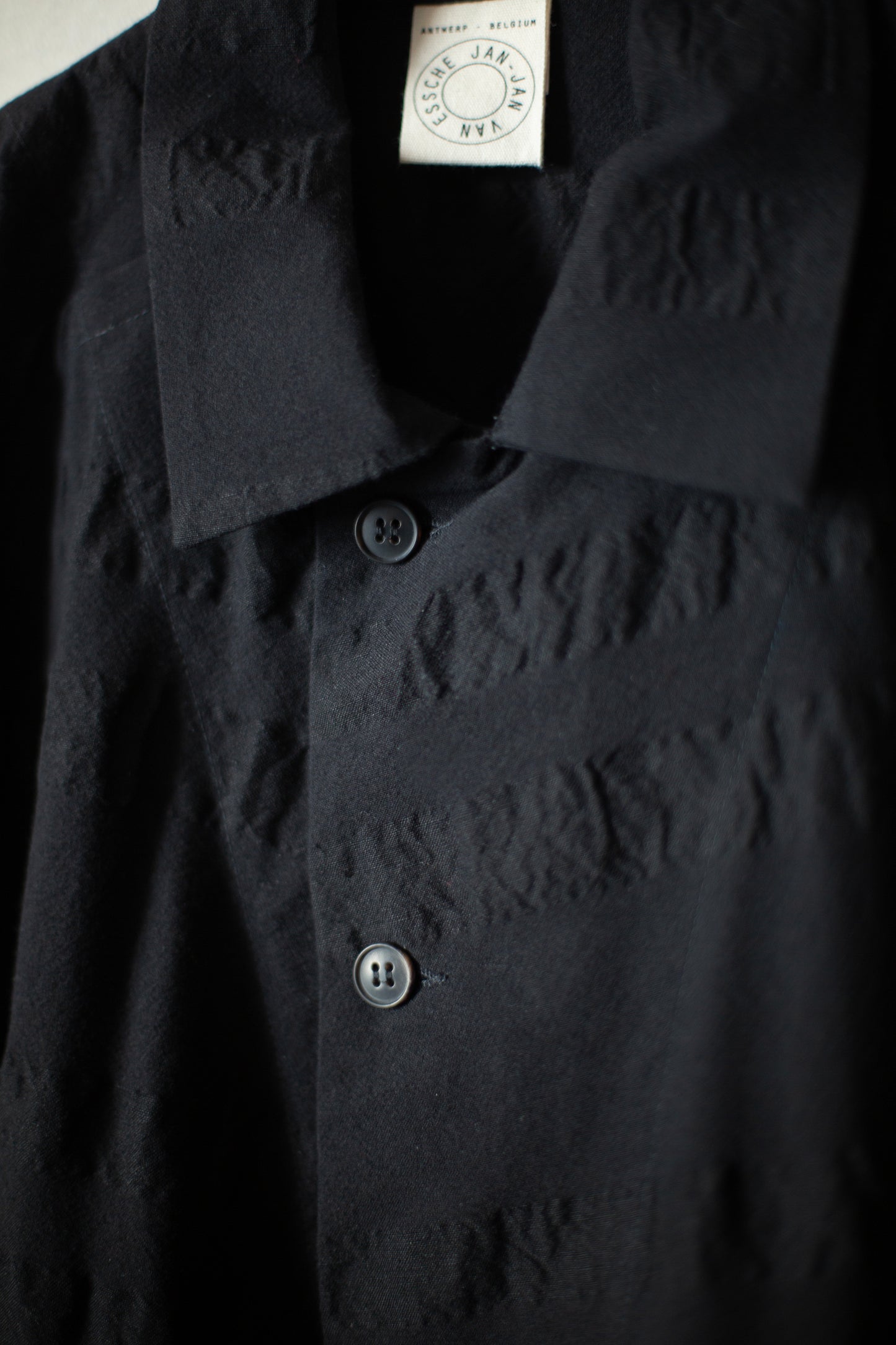 JUMPSUIT#12 - BROAD STRIPE CLOTH BLACK