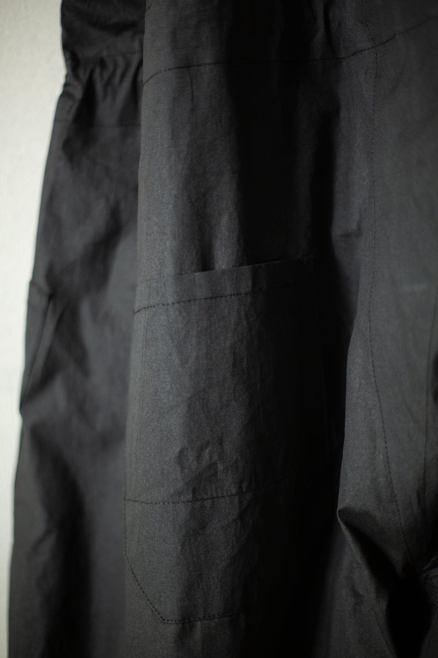 JUMPSUIT#12 - COATED CLOTH TAR BLACK