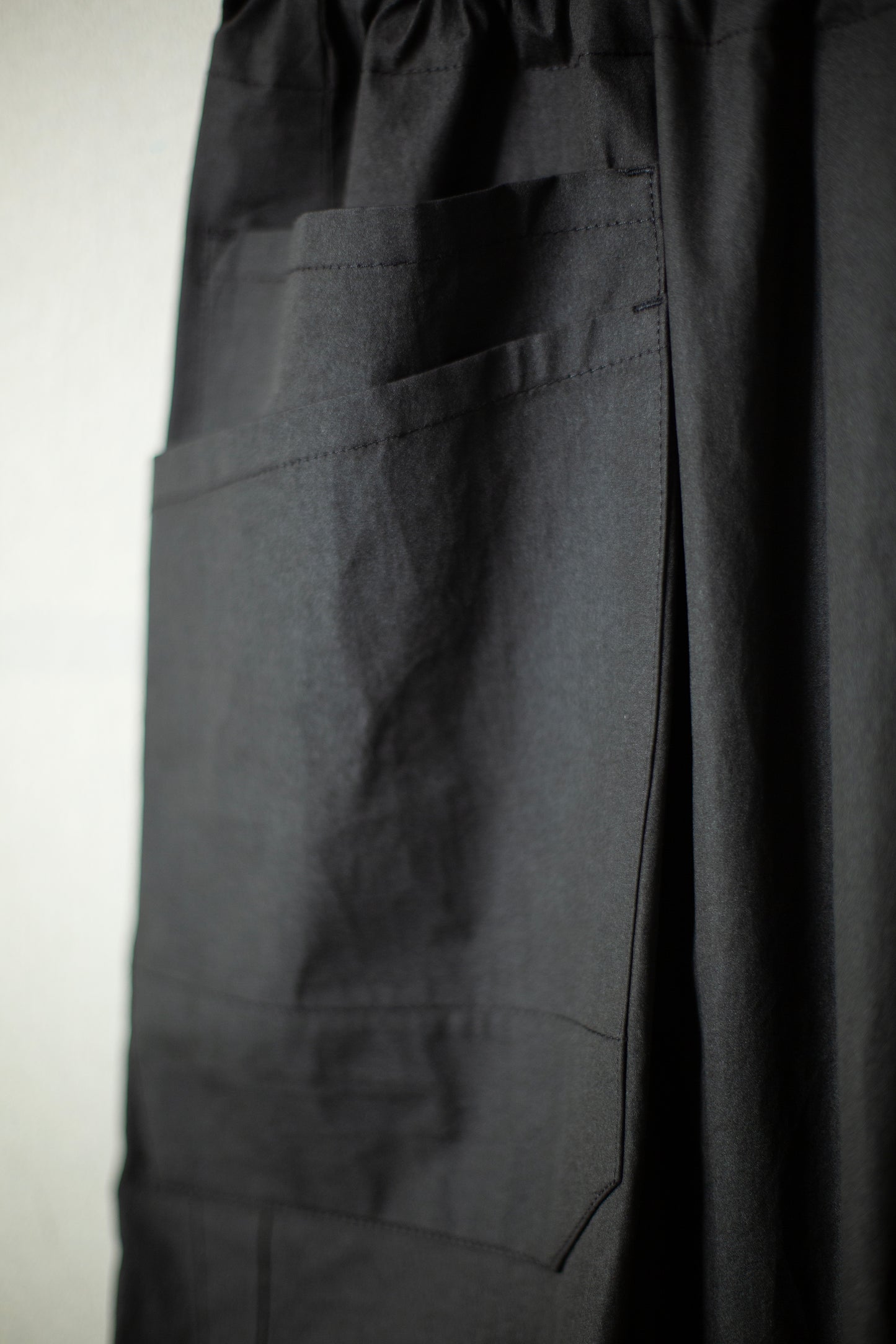 JUMPSUIT#12 - COATED CLOTH TAR BLACK