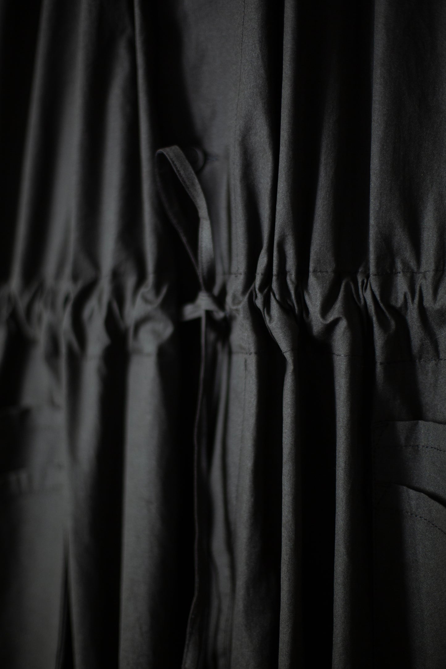 JUMPSUIT#12 - COATED CLOTH TAR BLACK
