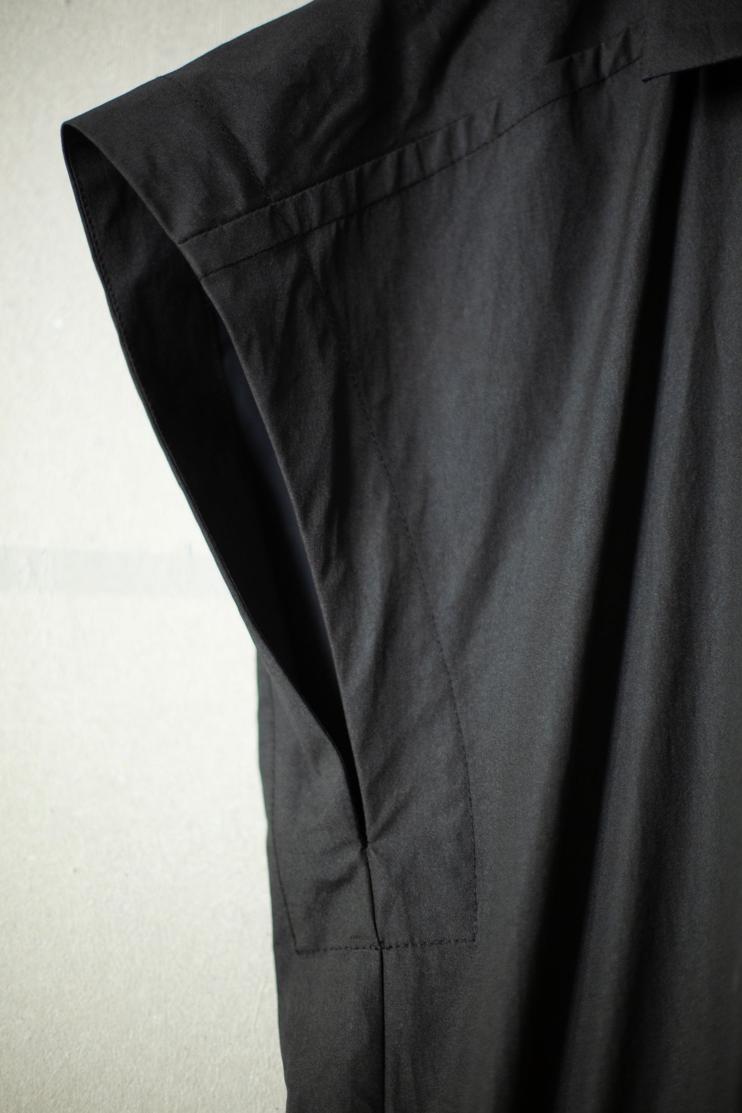 JUMPSUIT#12 - COATED CLOTH TAR BLACK