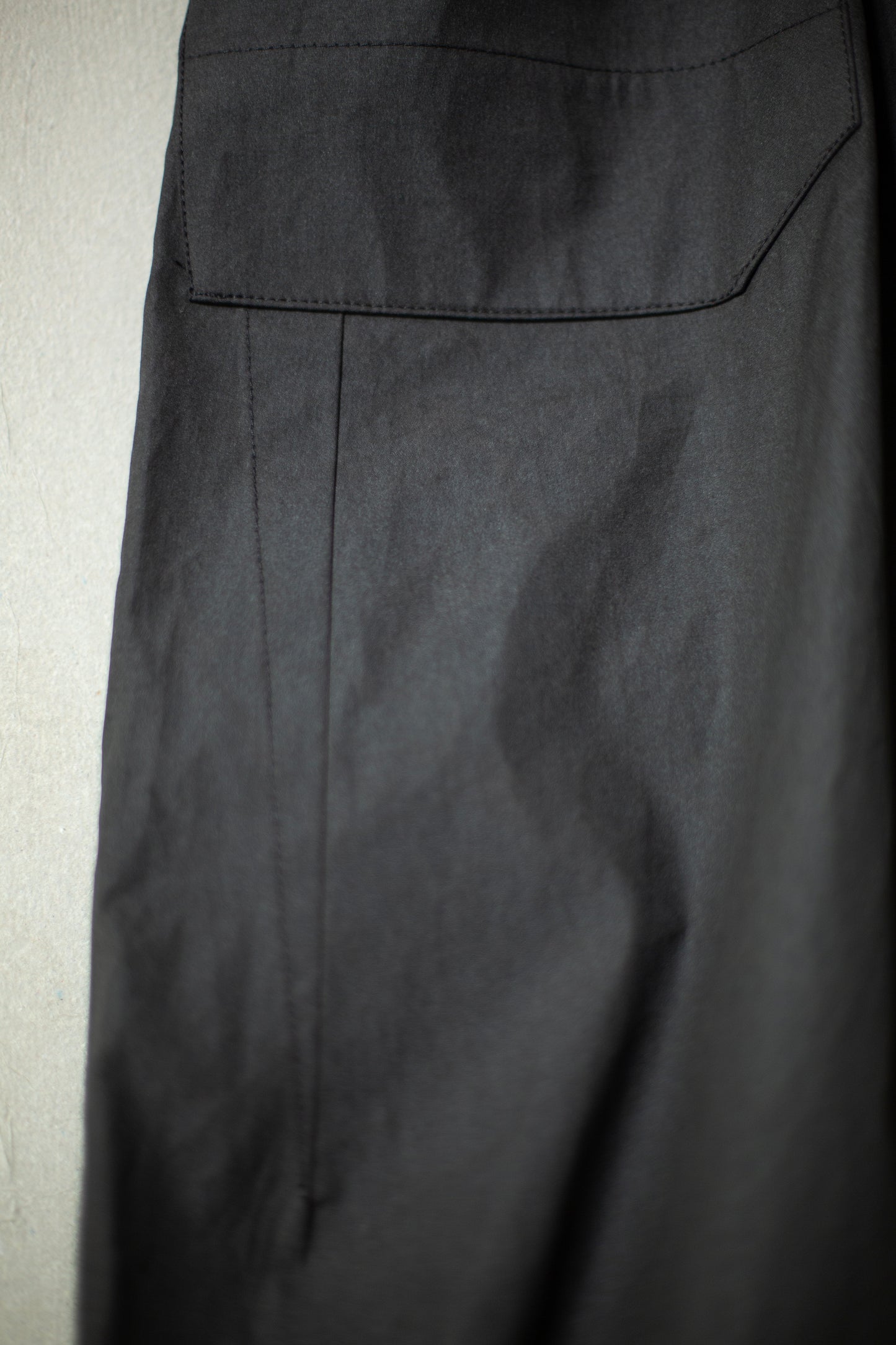 JUMPSUIT#12 - COATED CLOTH TAR BLACK