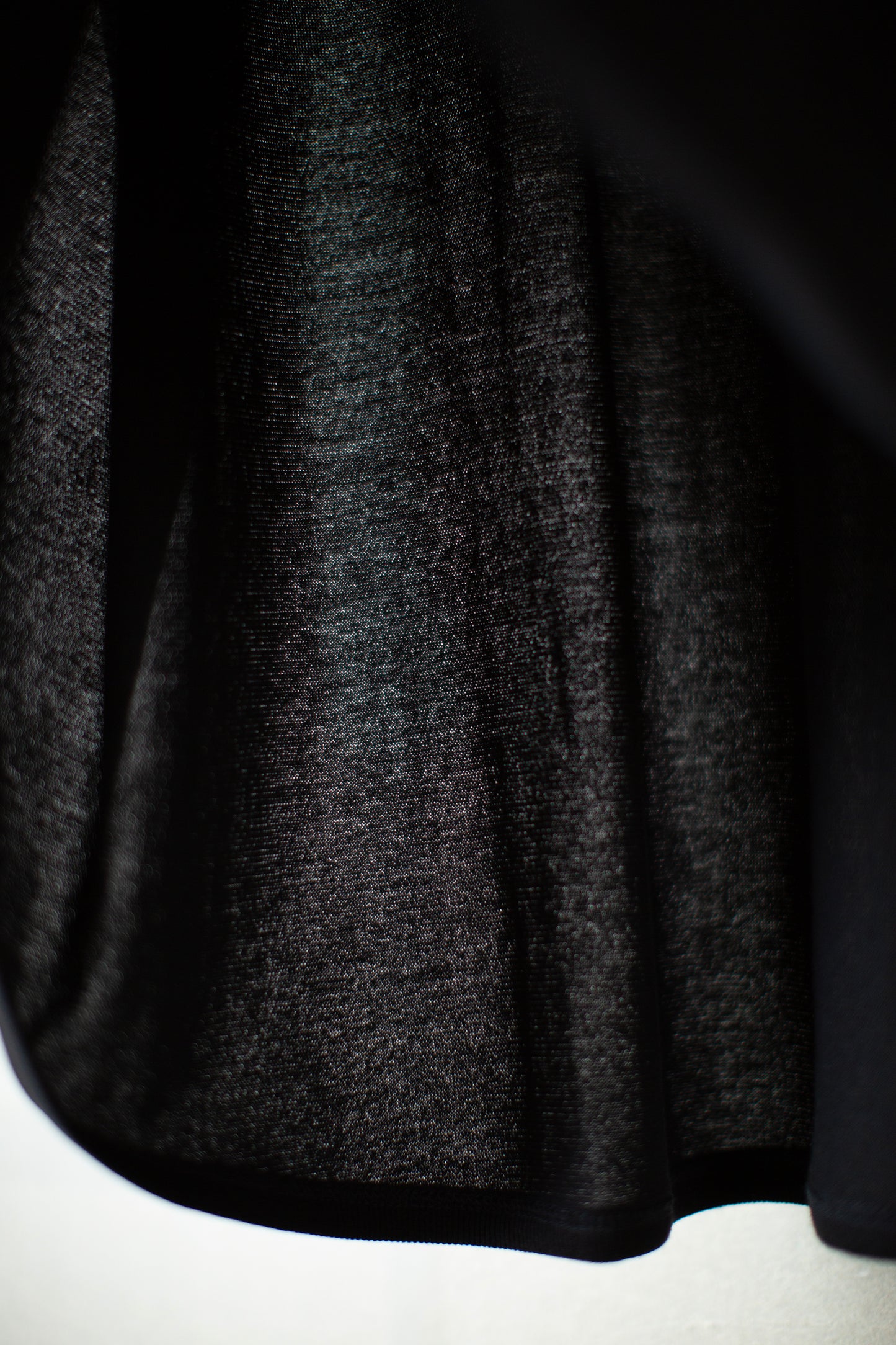 TEE#91 - COTTON PAPER JERSEY BLACK