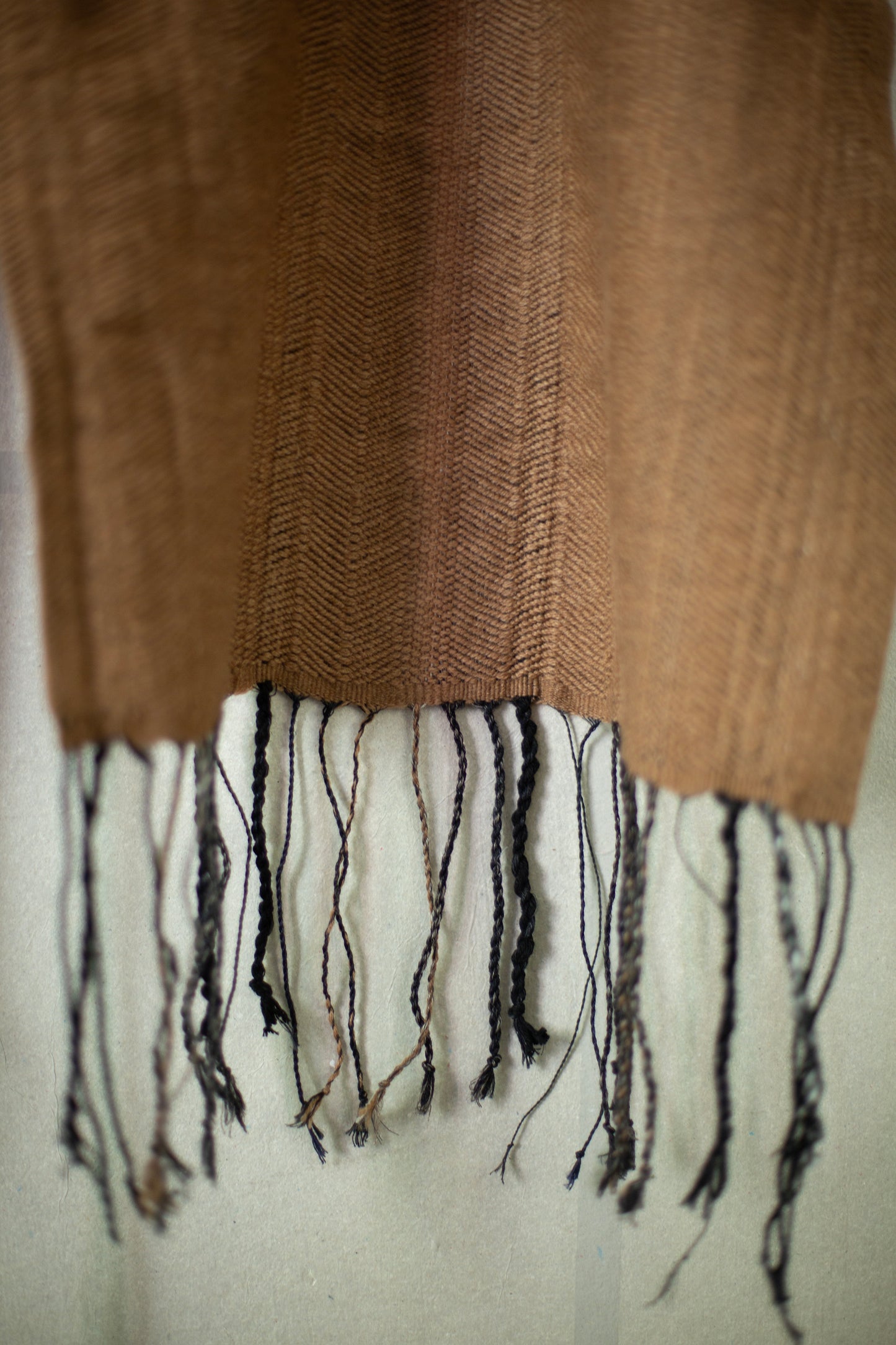 SCARF#35 - HANDWOVEN CAMEL