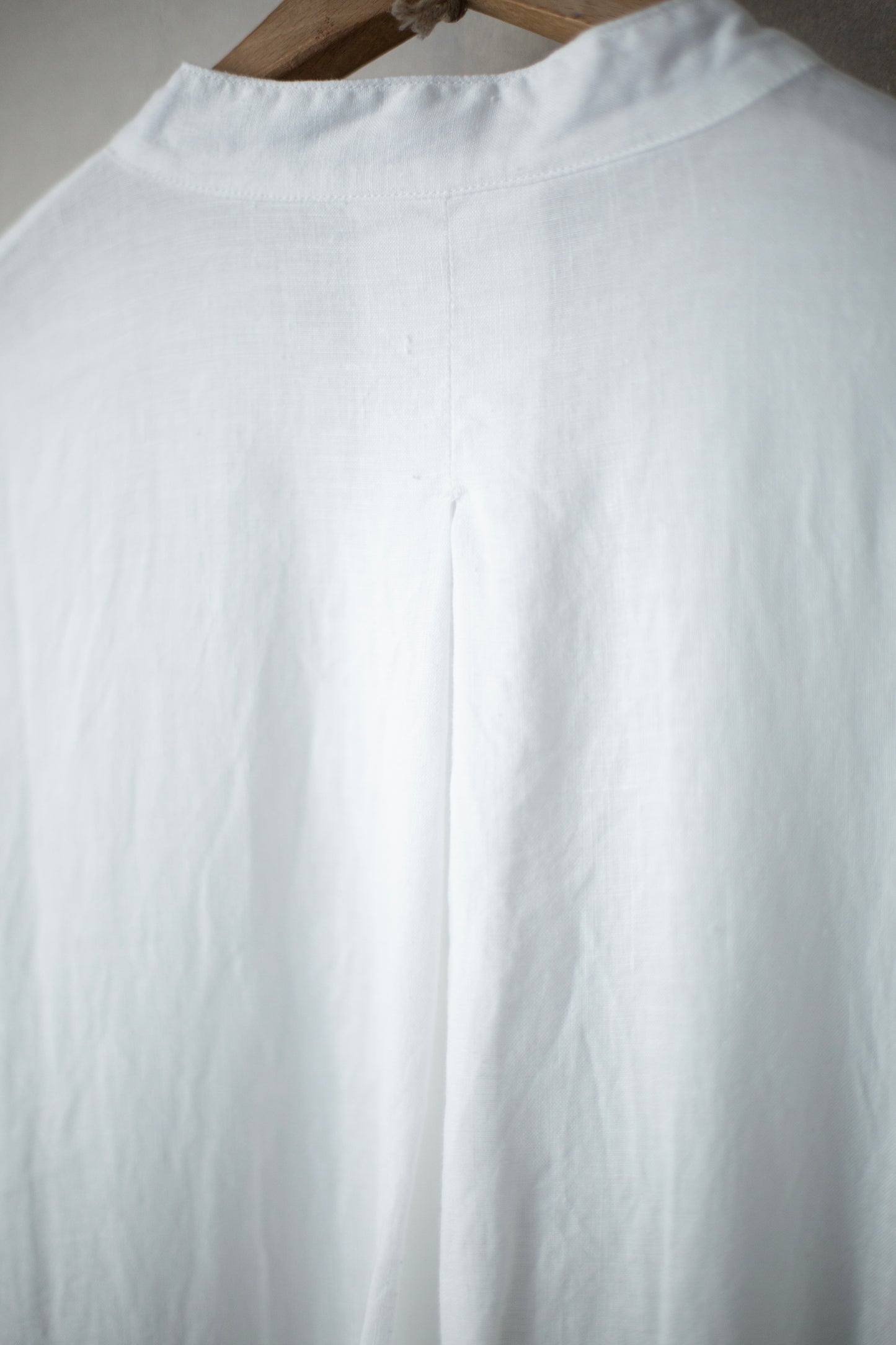white hemp long shirt