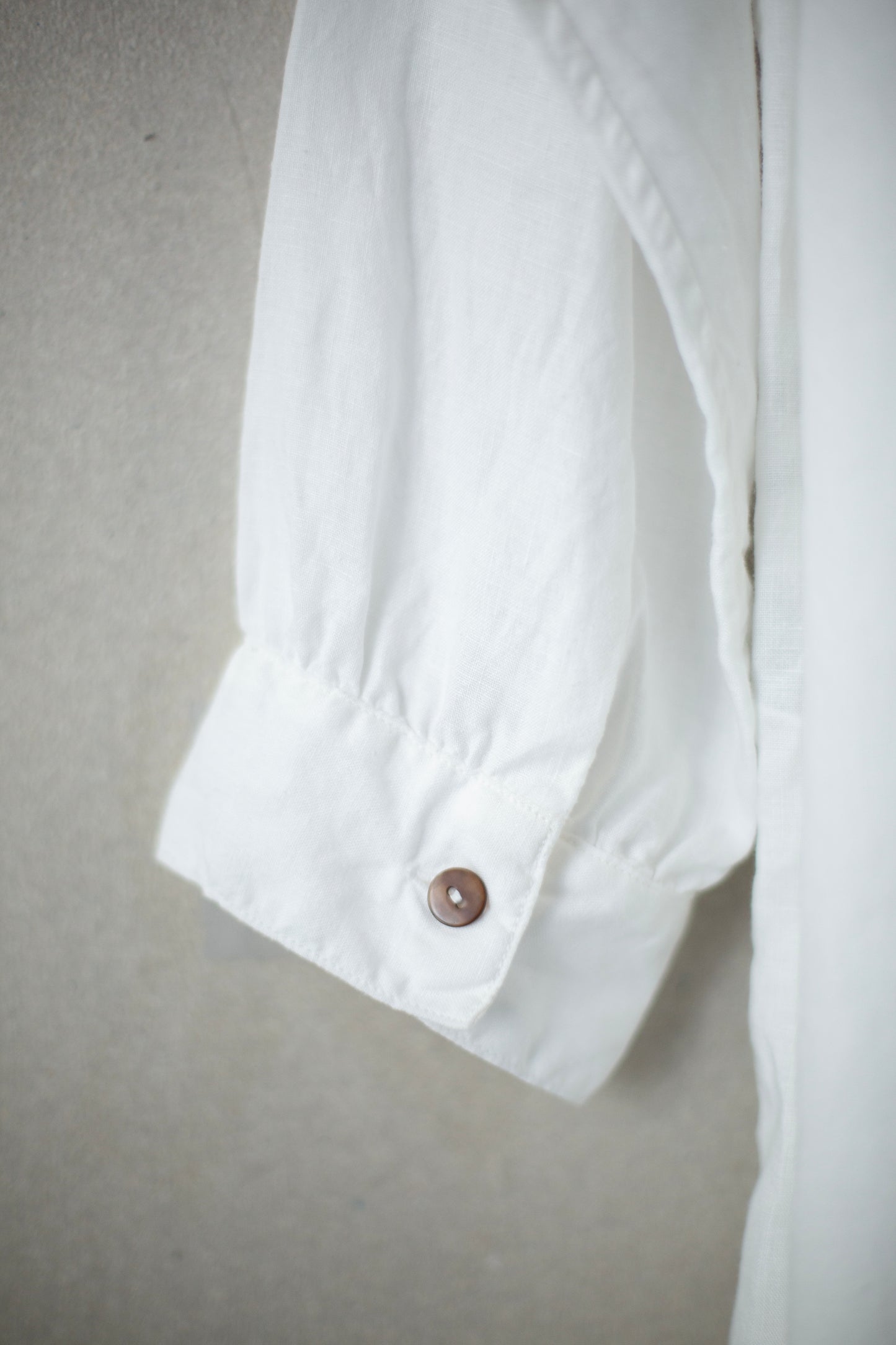 white hemp long shirt