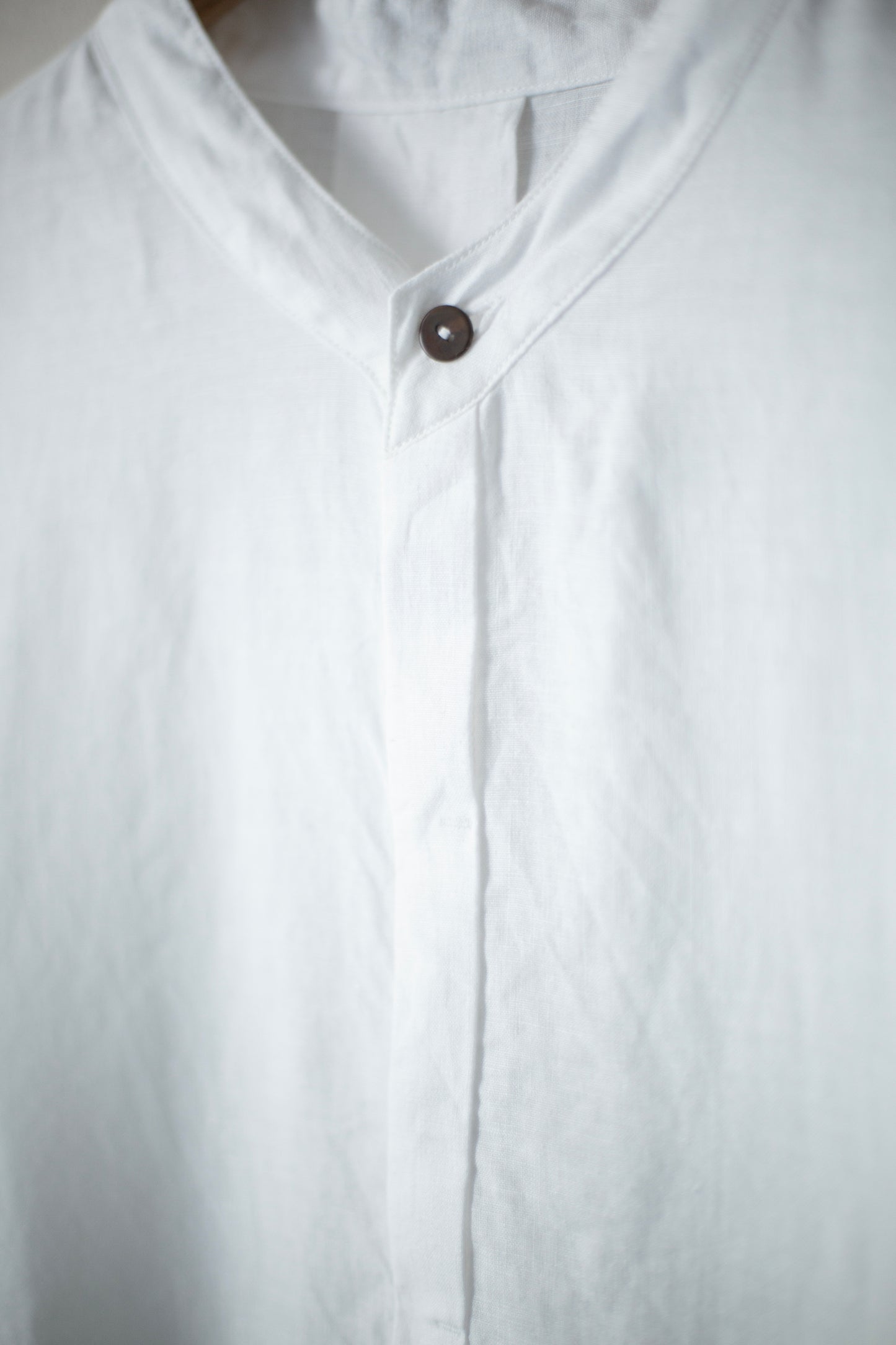 white hemp long shirt