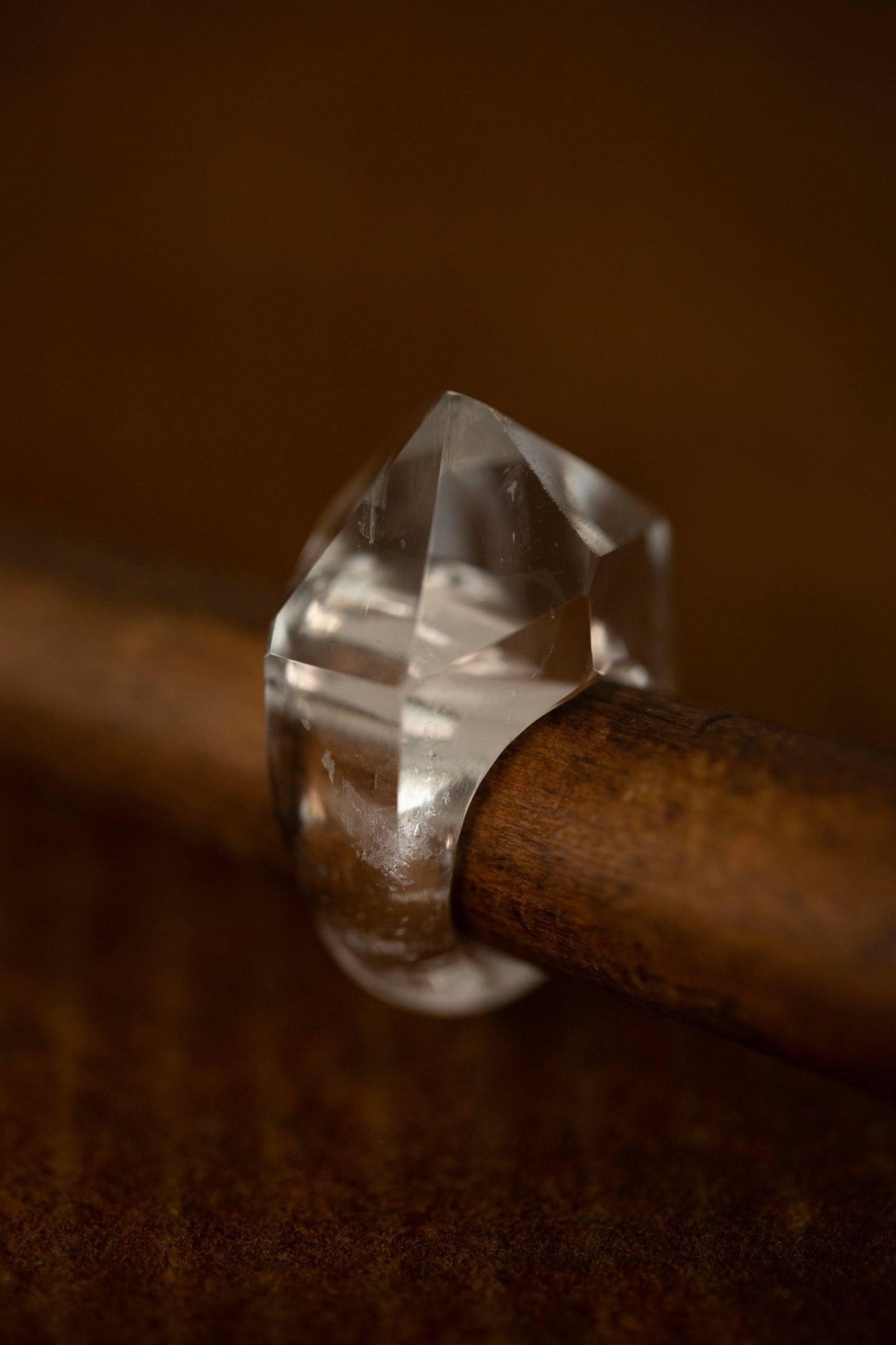 crystal point ring #14