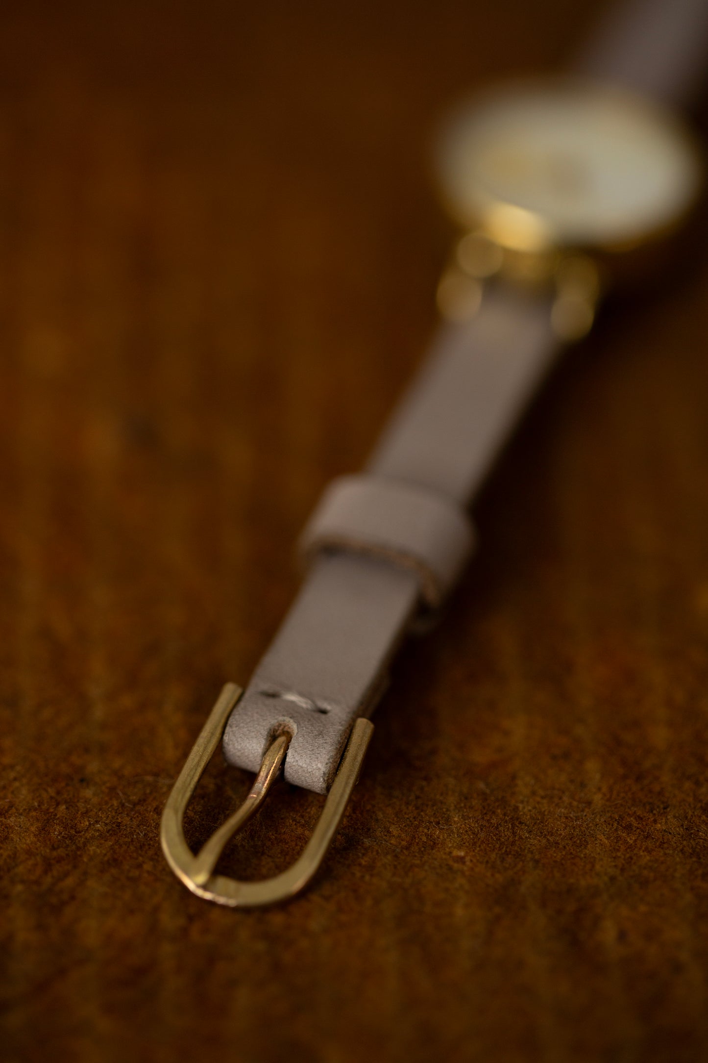 Silver grey 'now and then' shell watch