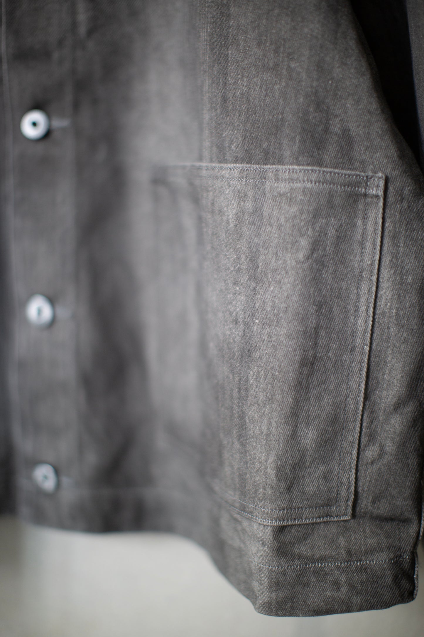 Hand drawn sumi coverall jacket