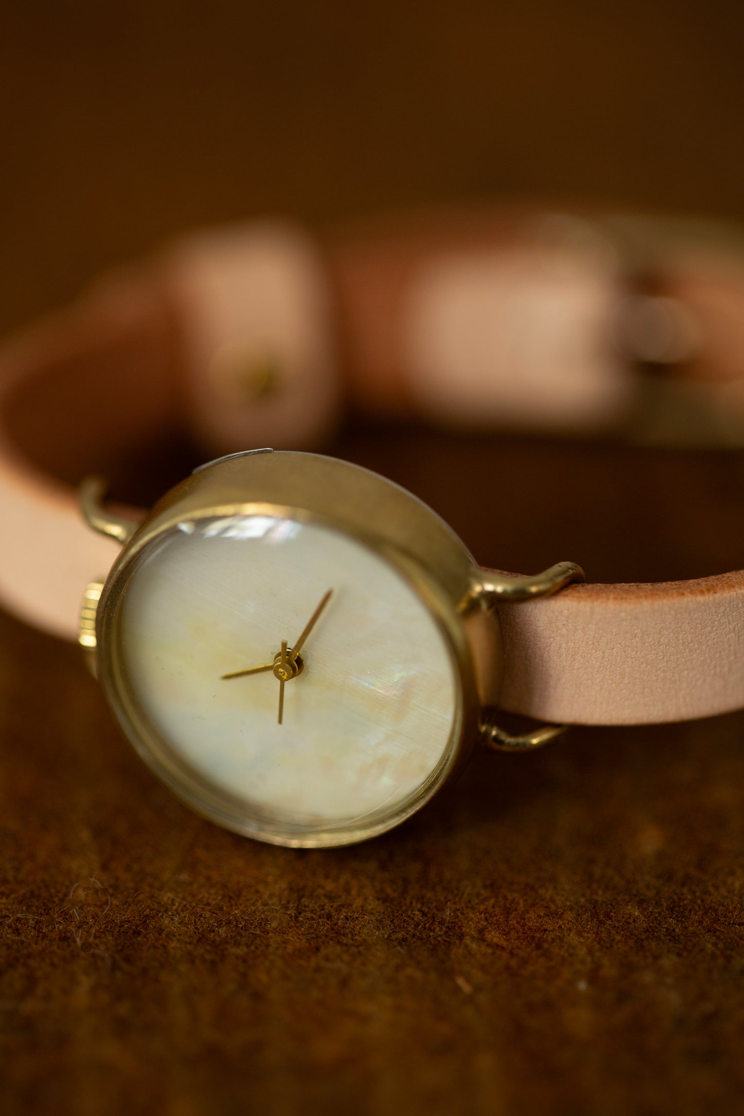 natural 'now and then' shell watch