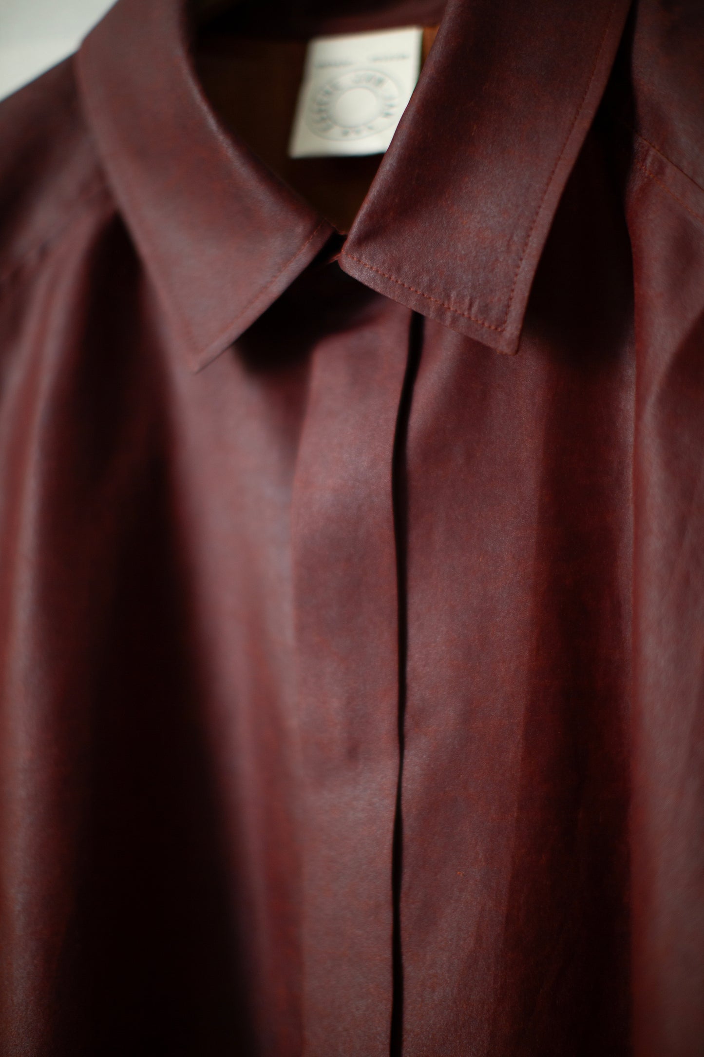 SHIRT#106 - SHULIANG SILK OXBLOOD