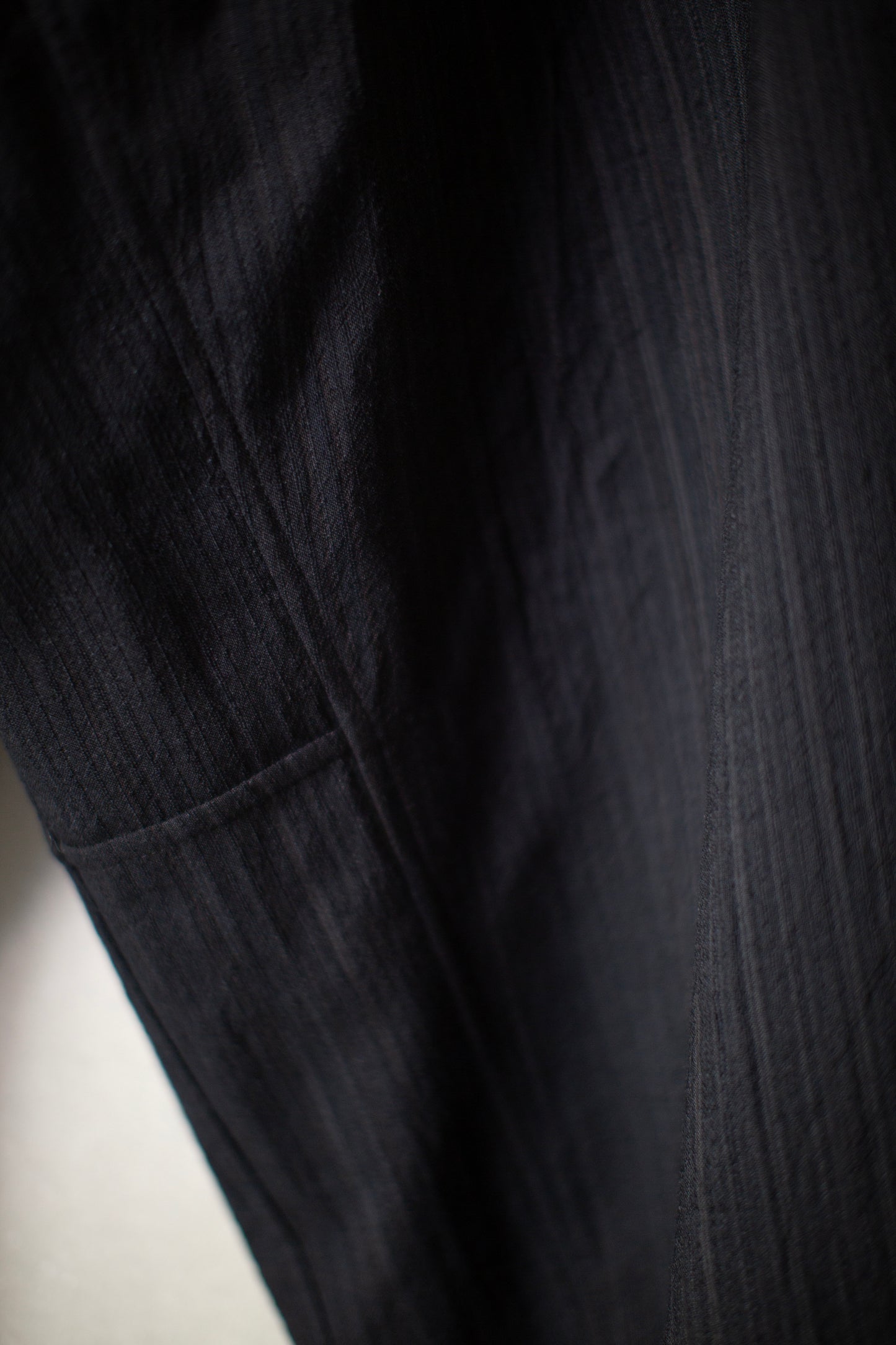 TROUSERS#87 - MEDIUM SEERSUCKER DARK STRIPED