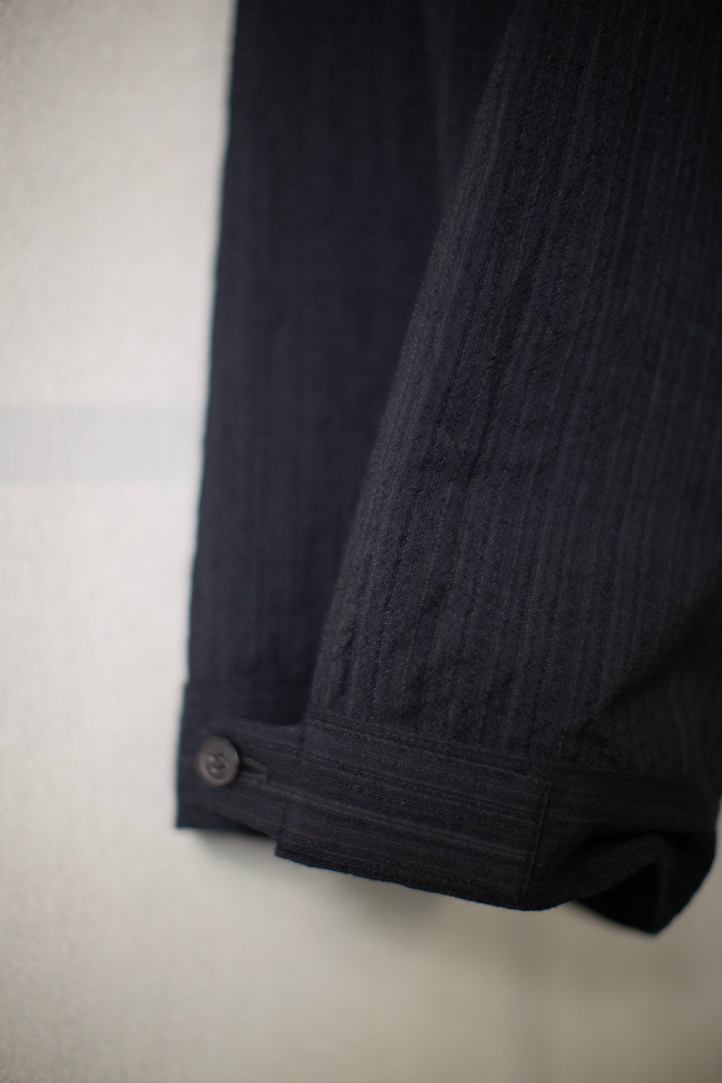 TROUSERS#87 - MEDIUM SEERSUCKER DARK STRIPED