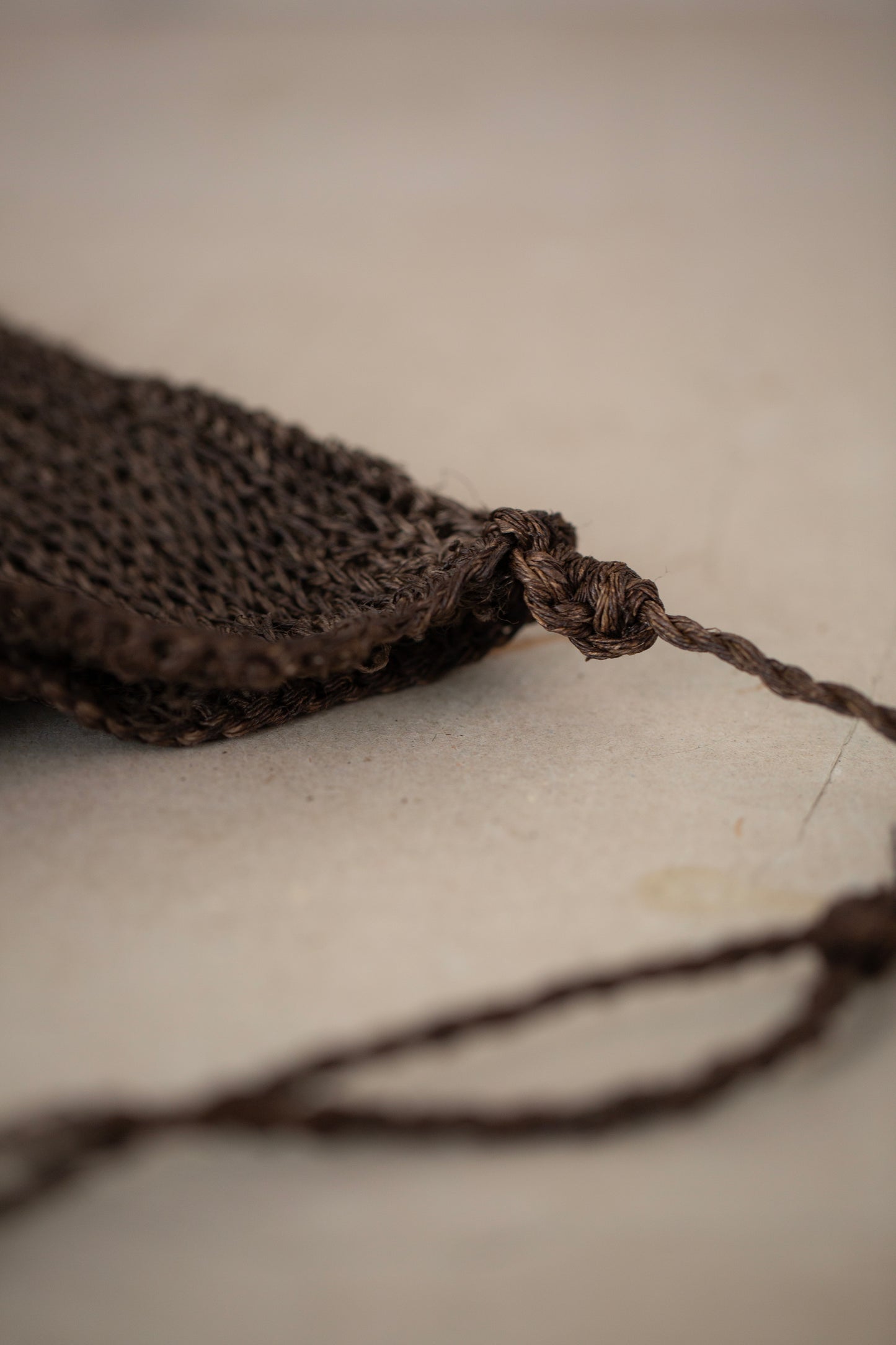 small hemp bag kaki shibu