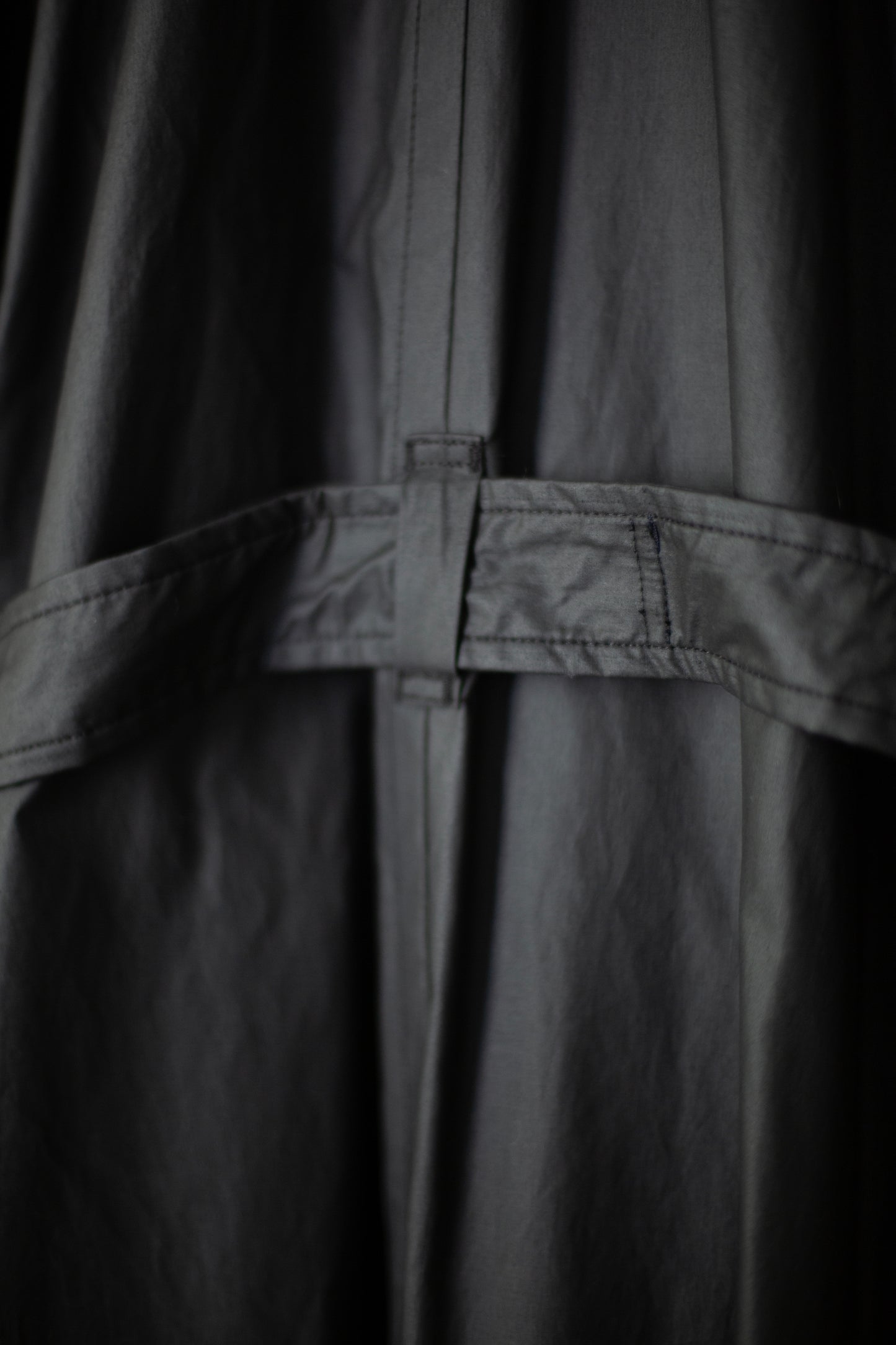 COAT#31 - COATED COTTON RIBSTOP OFF BLACK