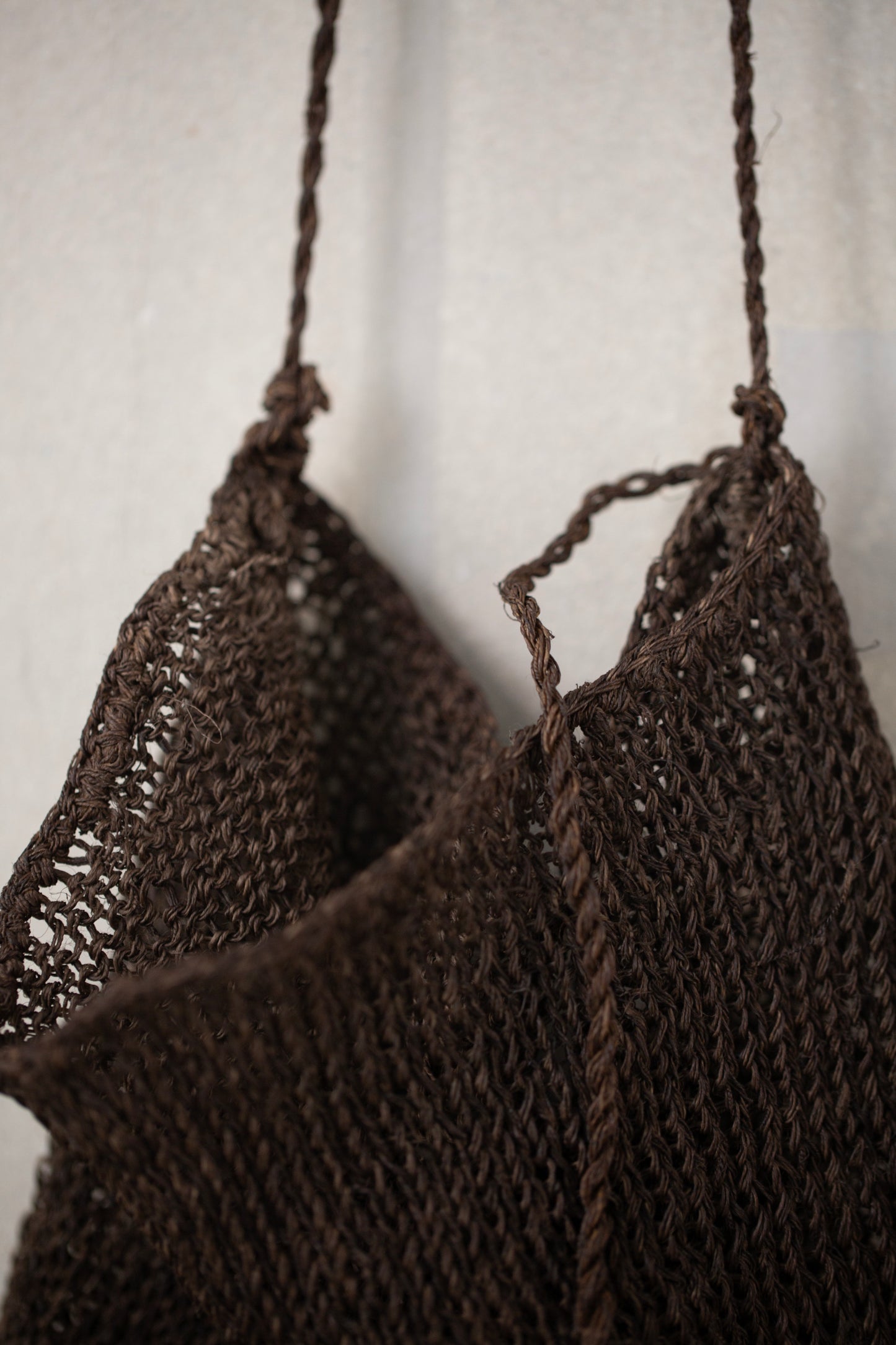 small hemp bag kaki shibu