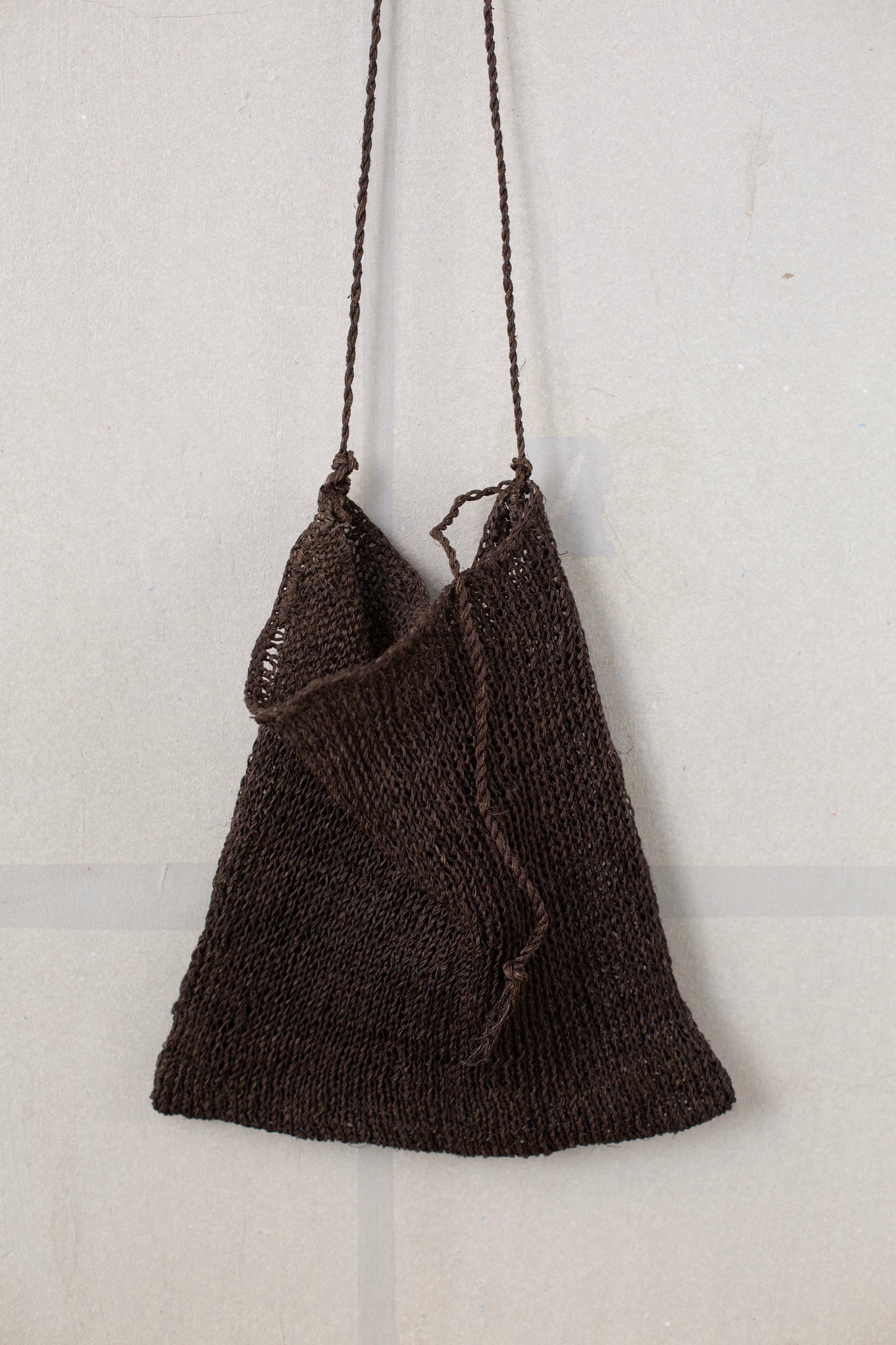 small hemp bag kaki shibu