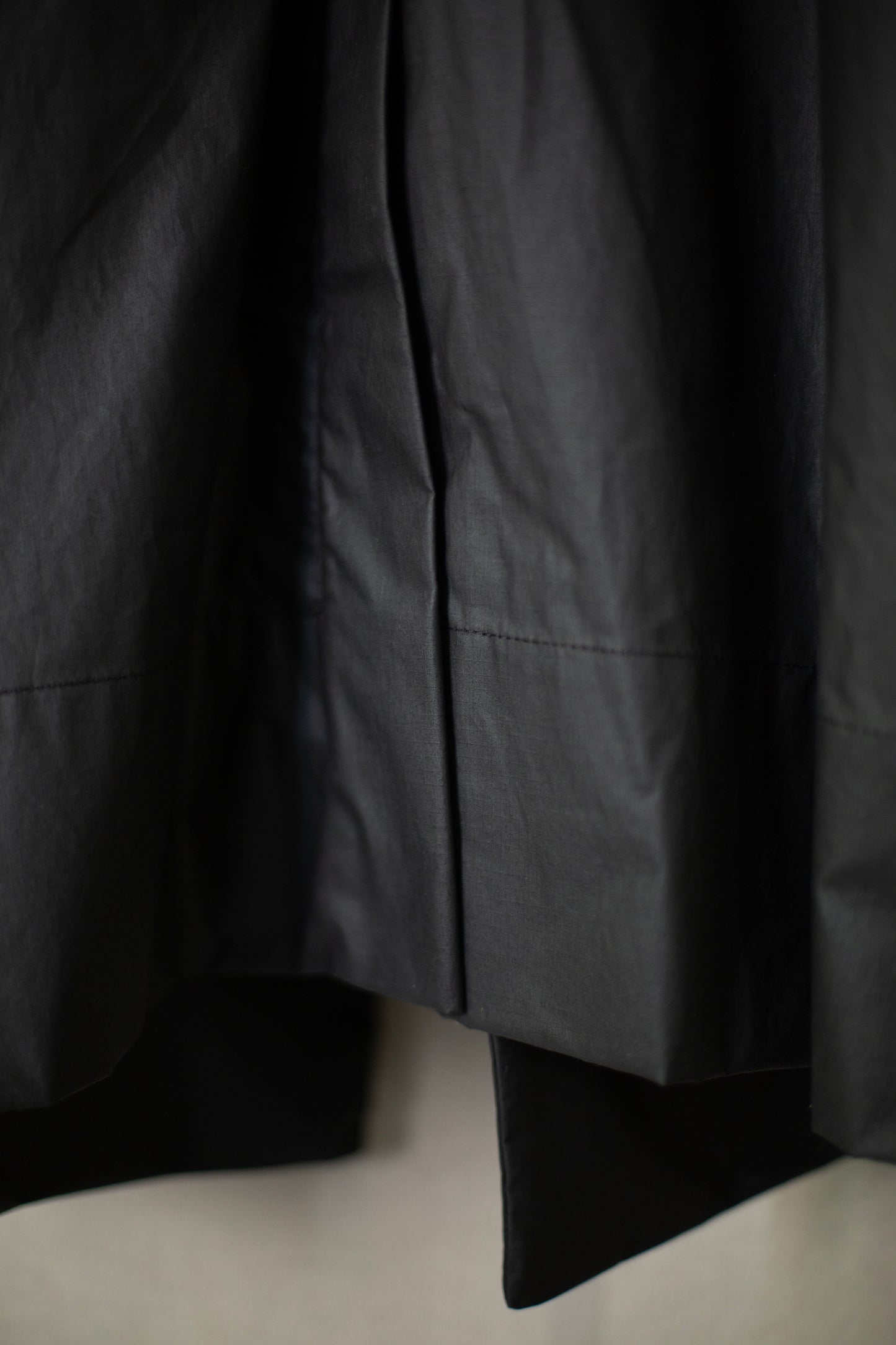 COAT#31 - COATED COTTON RIBSTOP OFF BLACK