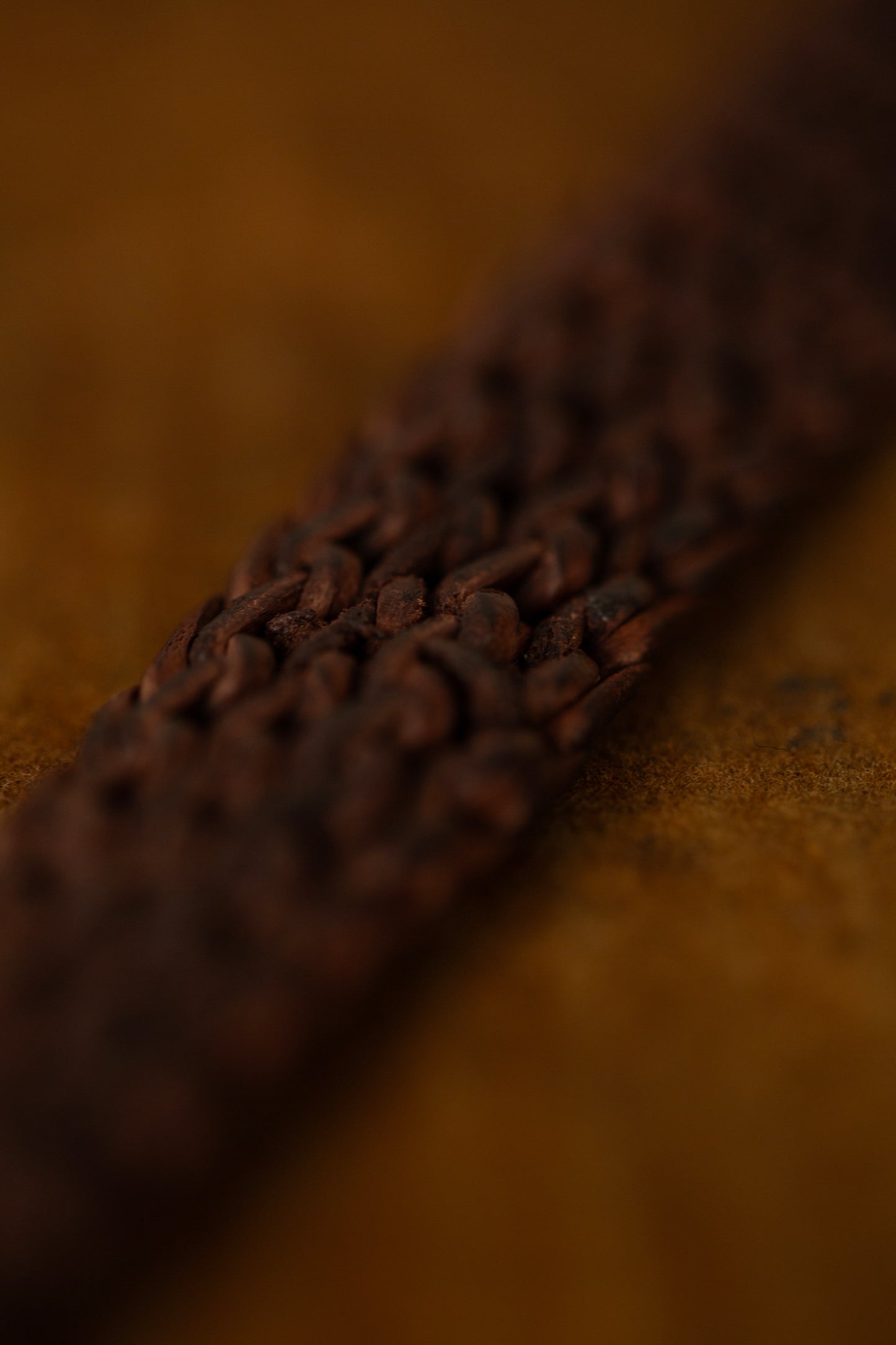 Brown Hand Knitted horse Leather Belt