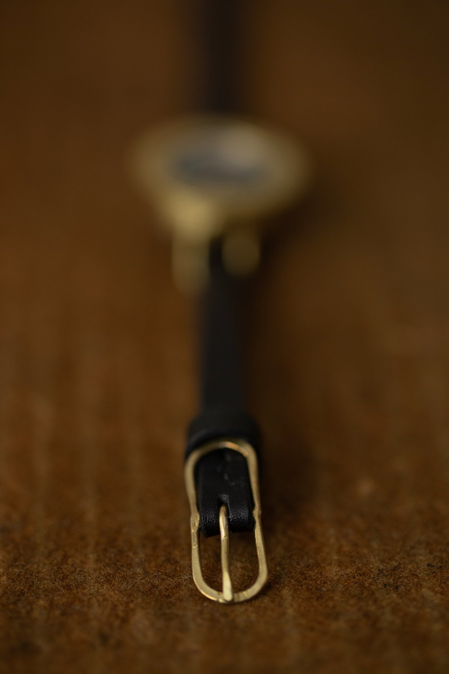Black/brass 'PETAL' watch