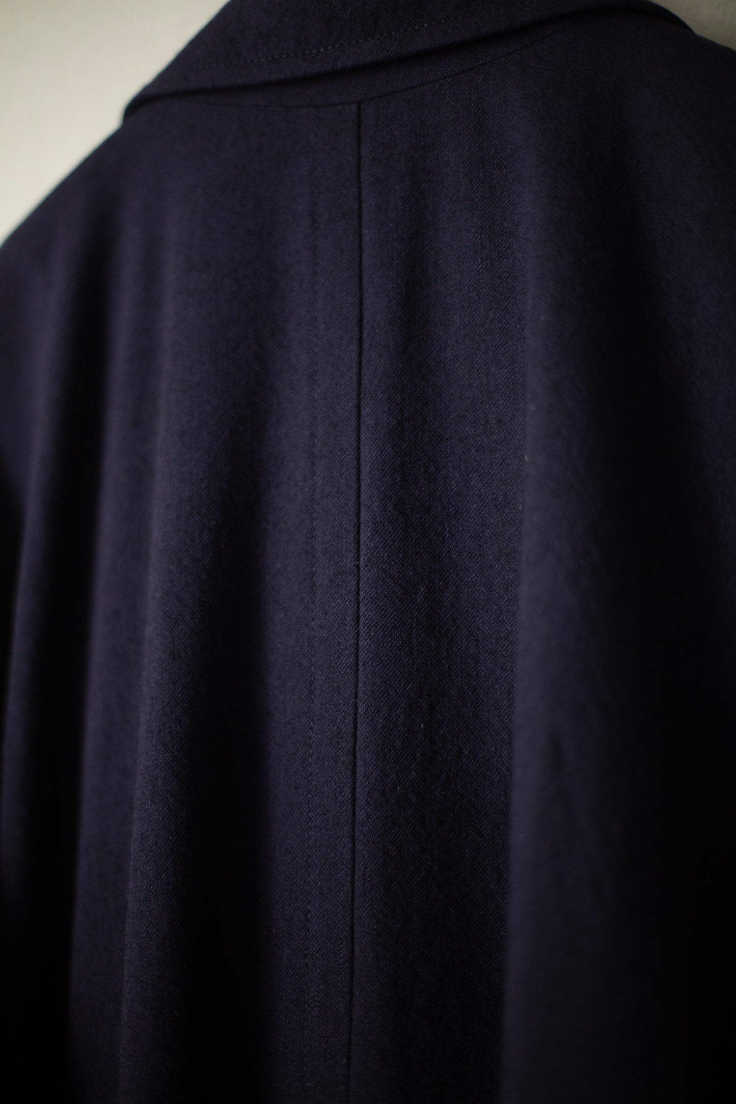COAT#31 - COTTON WOOL WASHED TWILL MIDNIGHT