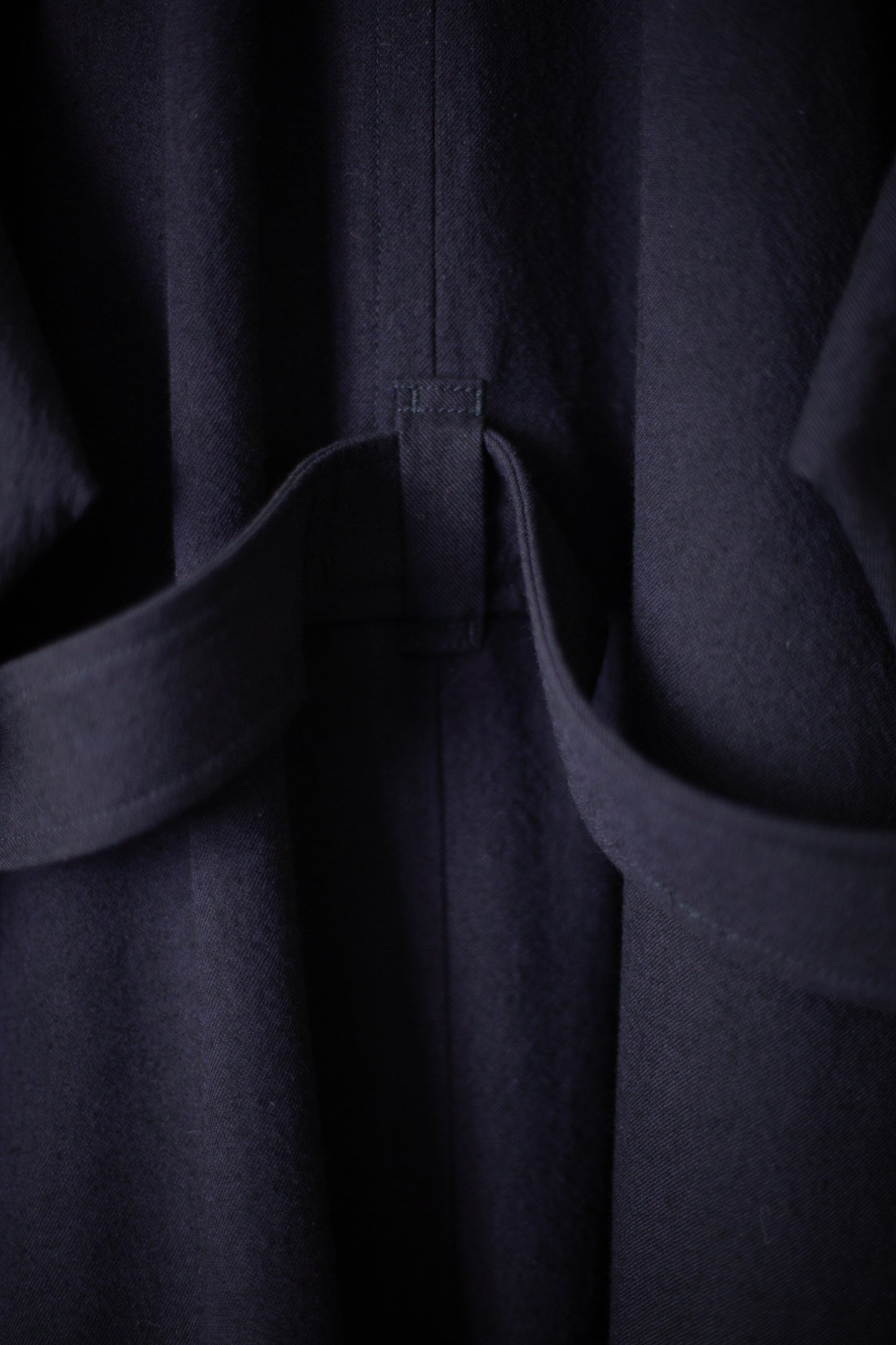COAT#31 - COTTON WOOL WASHED TWILL MIDNIGHT