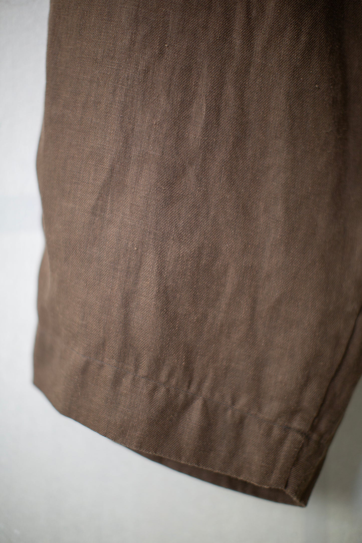 Drawstring Pant in Dark Olive Sumi Ink Hemp Twill