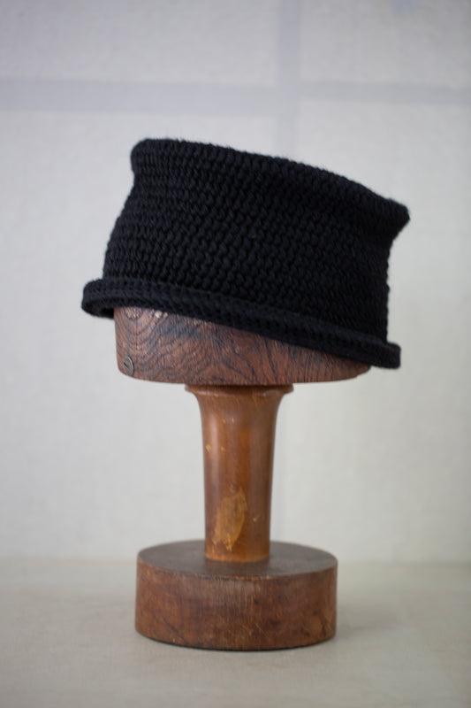 HAT#13 - BLACK YAK WOOL