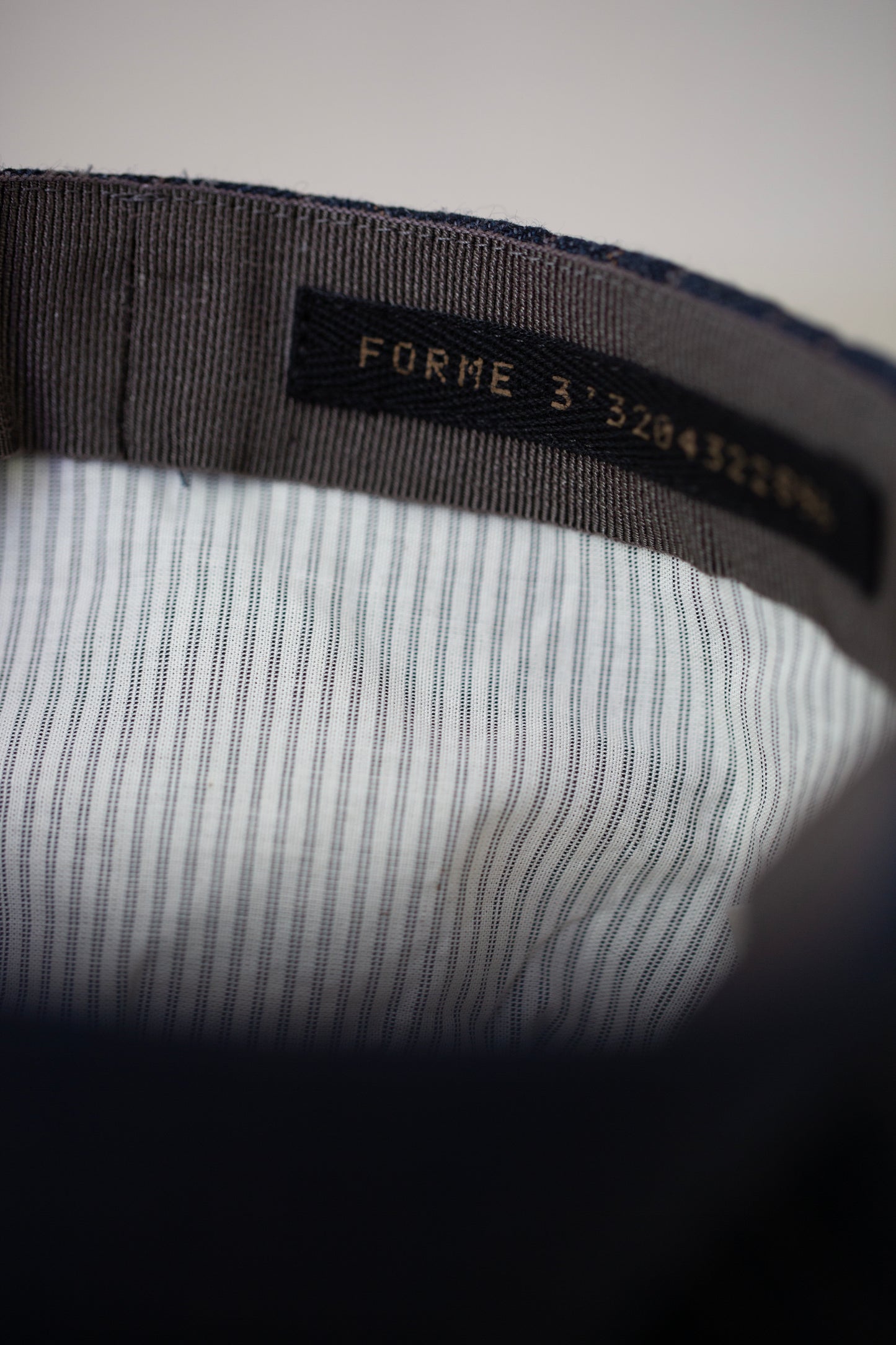 Indigo stripe Field Cap