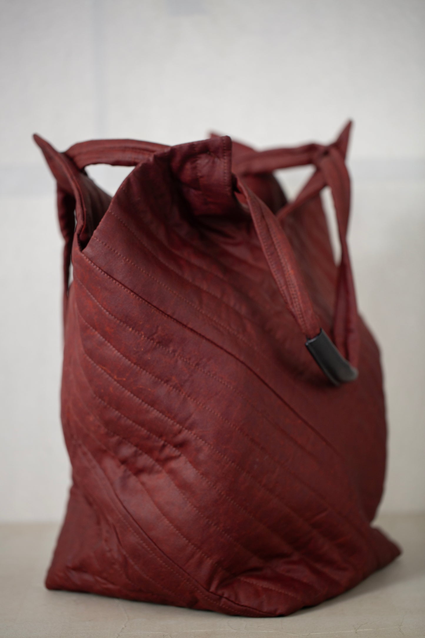 BAG#42 - SHULIANG SILK PADDED OXBLOOD