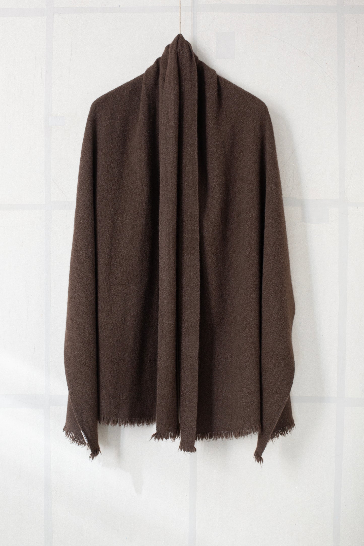 Natural Yak Brown Nomad Net scarf