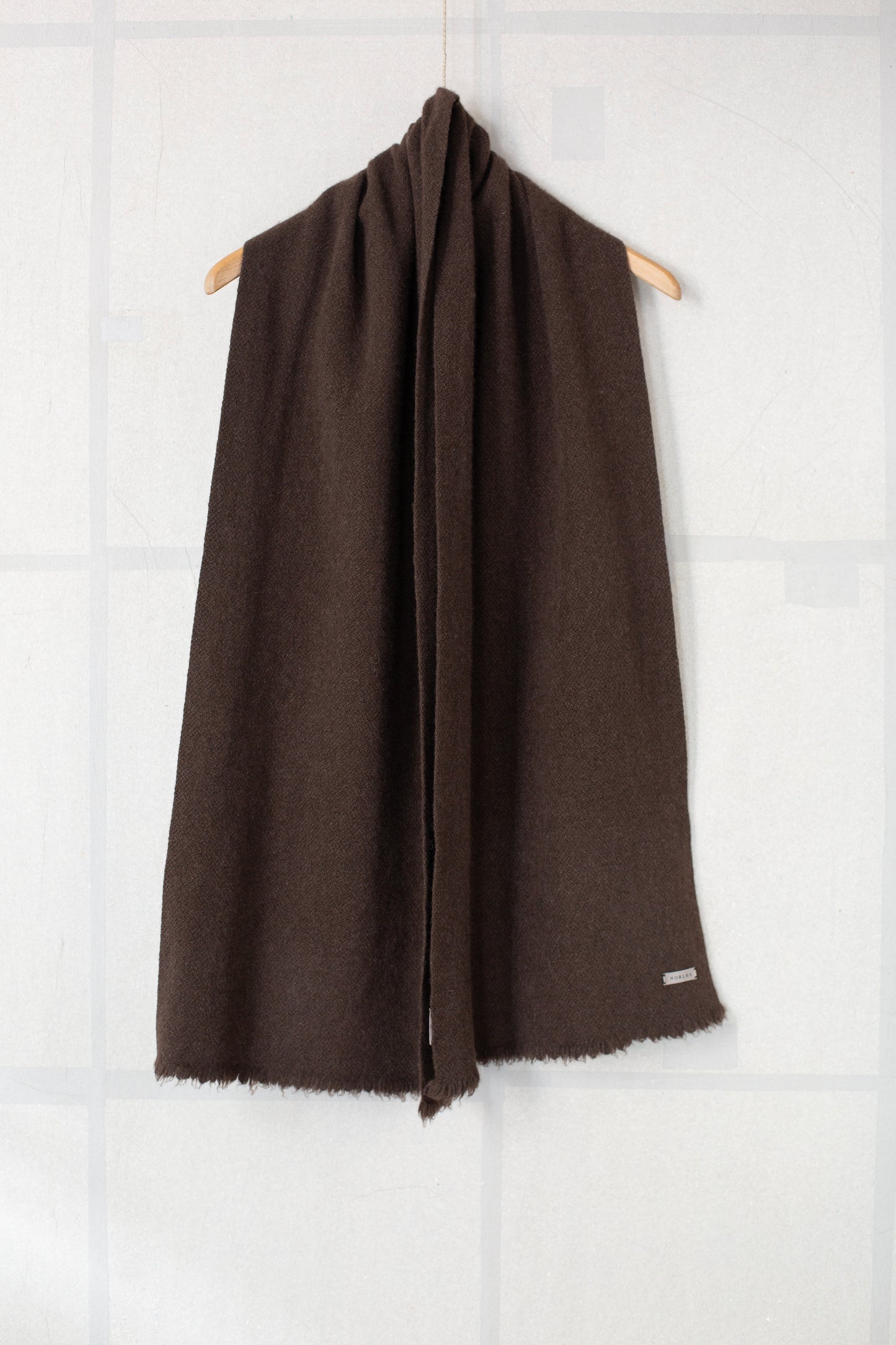 Nomad Brown Classic skinny scarf