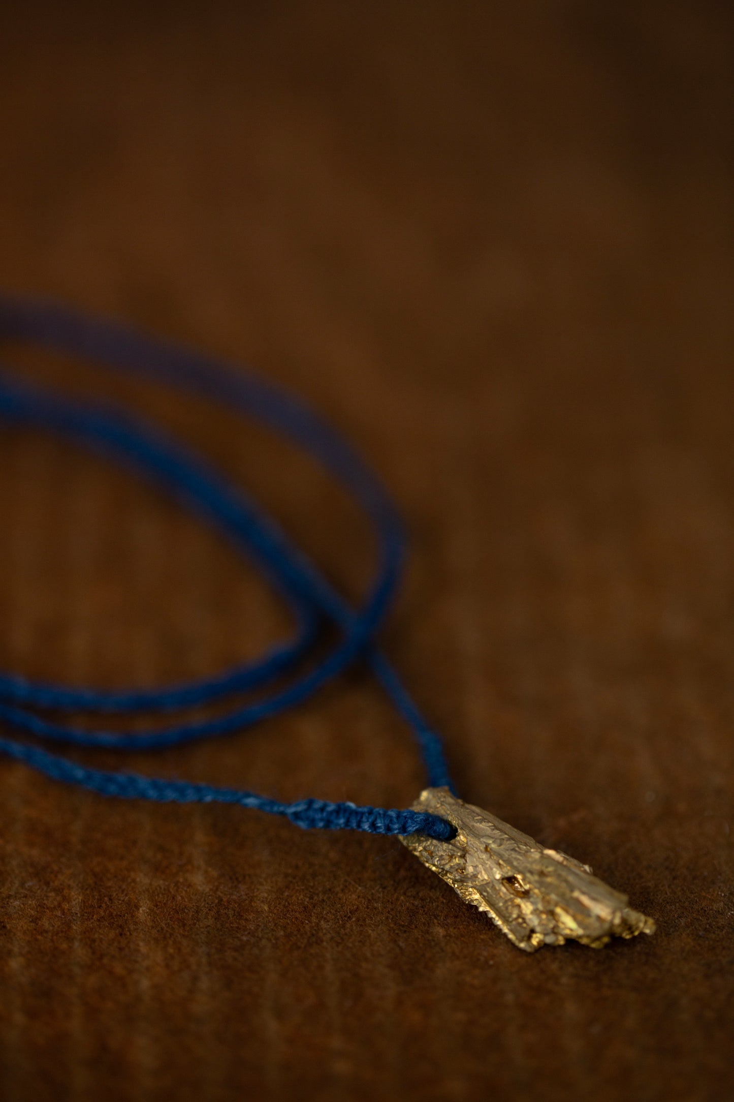 Hand Made Brass fragment necklace