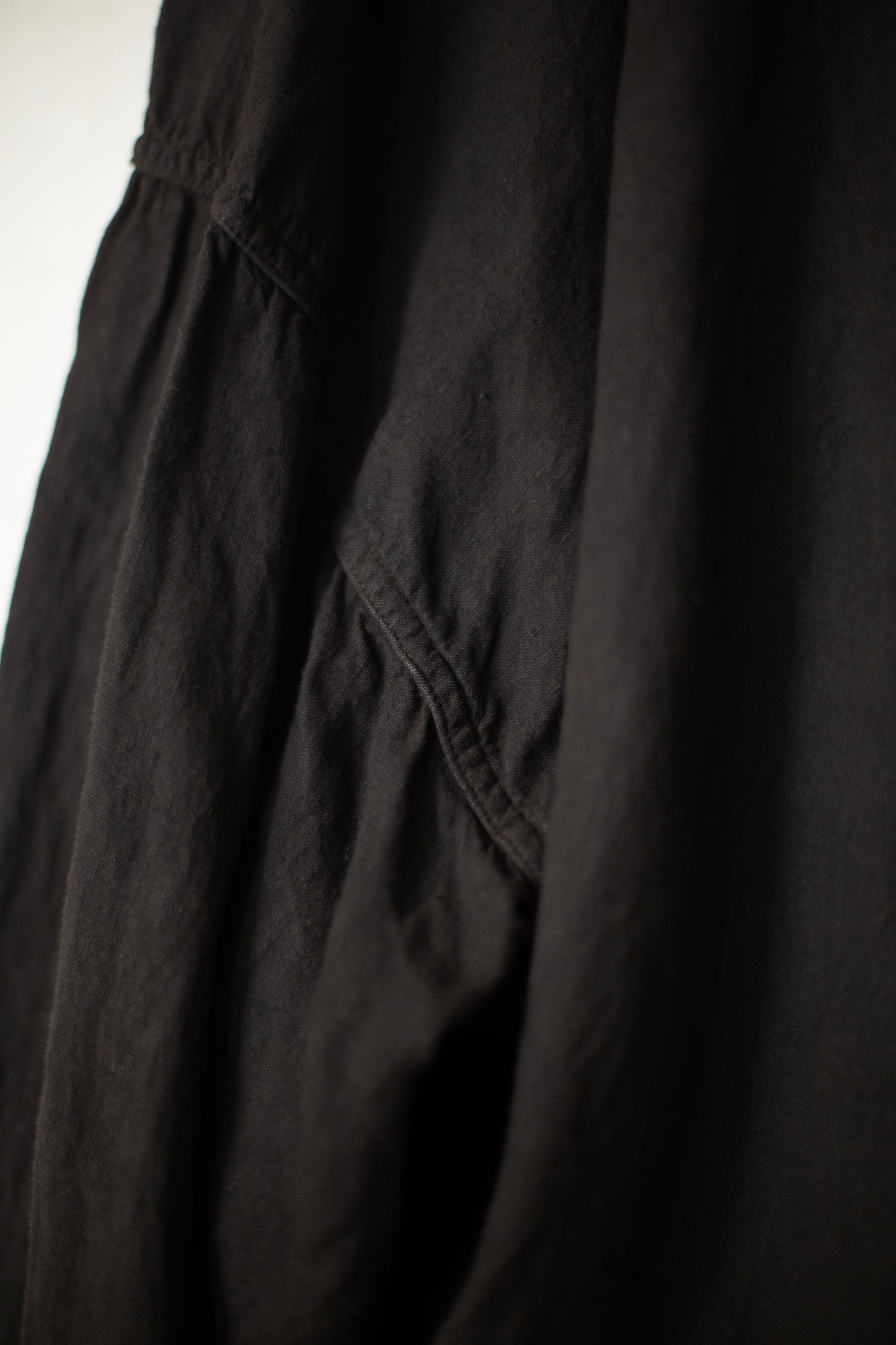 Mud dyed brown shawl collar kimono coat