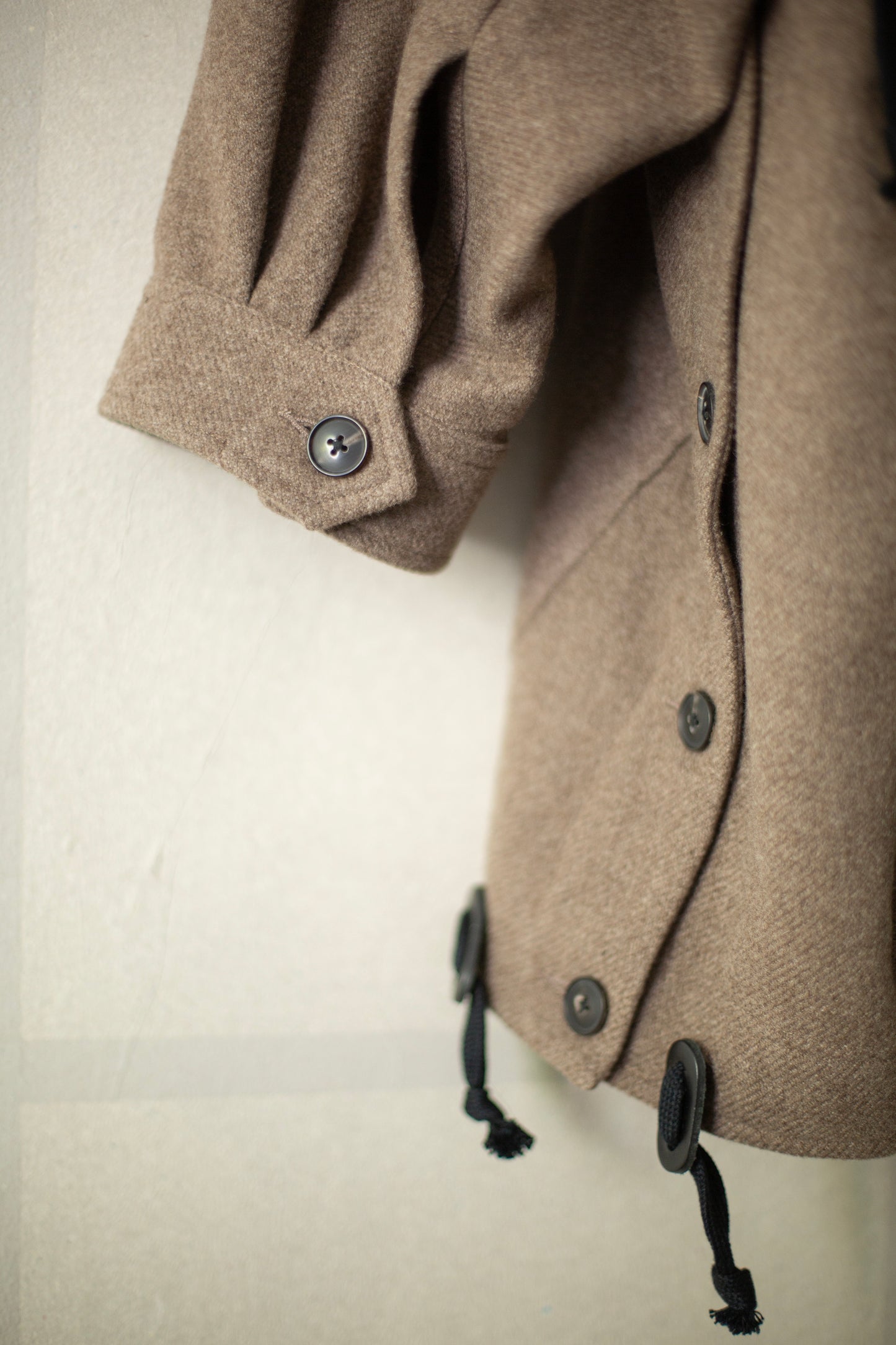 JACKET#54 - NATURAL BROWN YAK WOOL